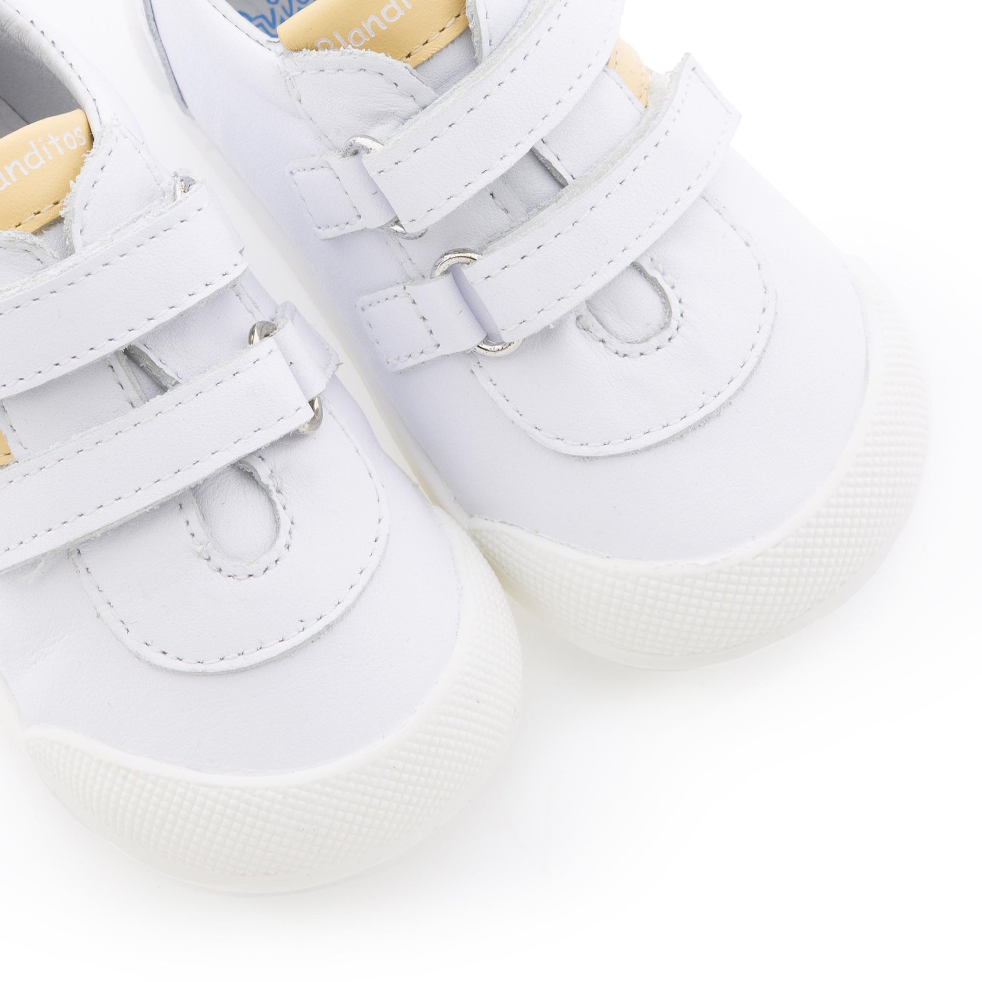 Deportiva barefoot blanco/vainilla con velcro LUNA Blanditos - LUNA-507-6.jpg