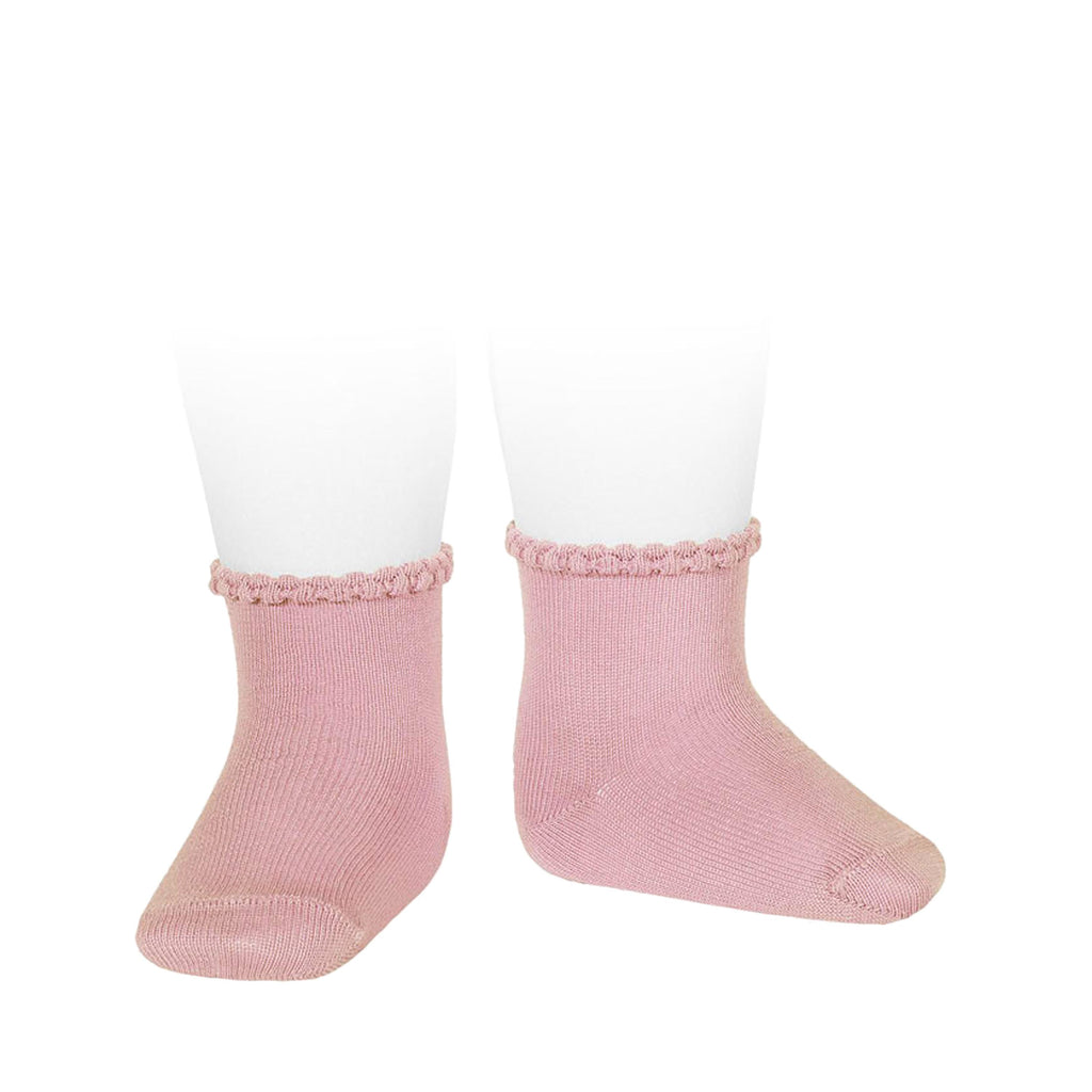 Calcetín corto rosa palo 2748 Cóndor