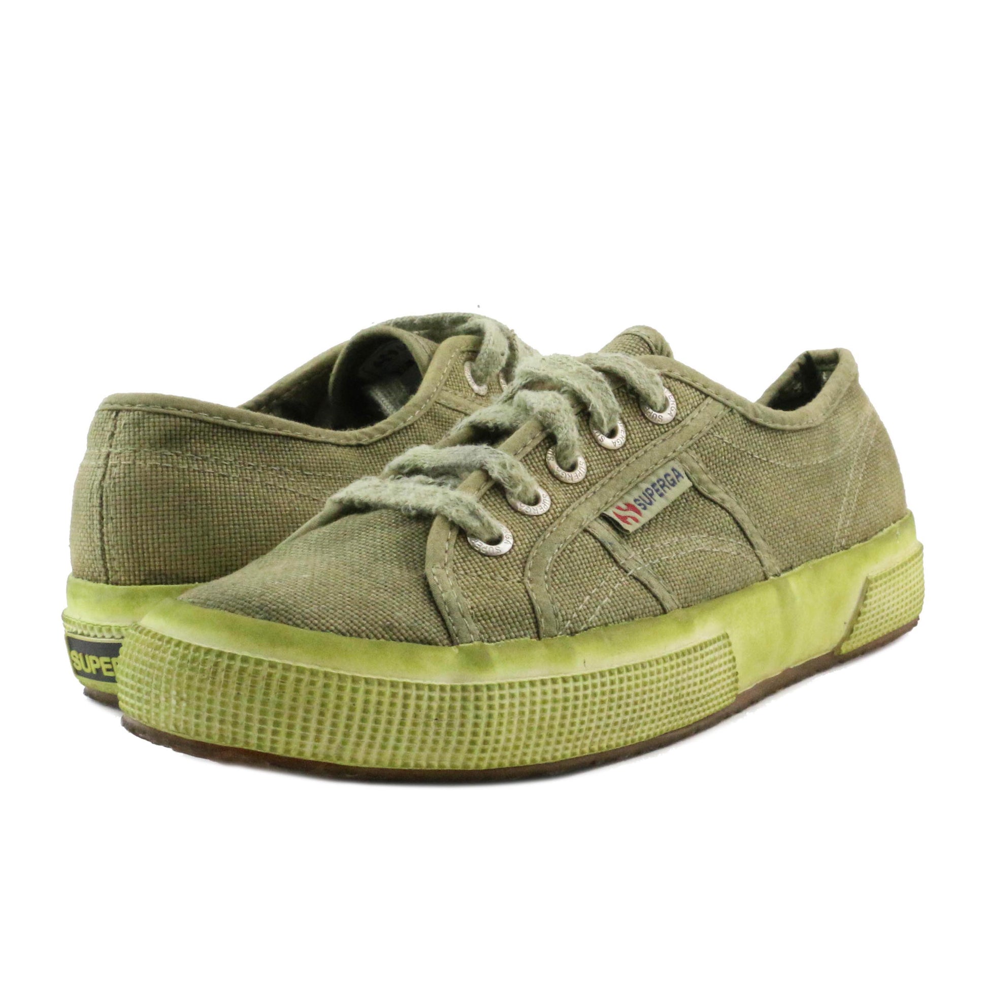 Zapatilla verde con cordón 2750PCOTU de Superga - 2750PCOTU-14-2.jpg