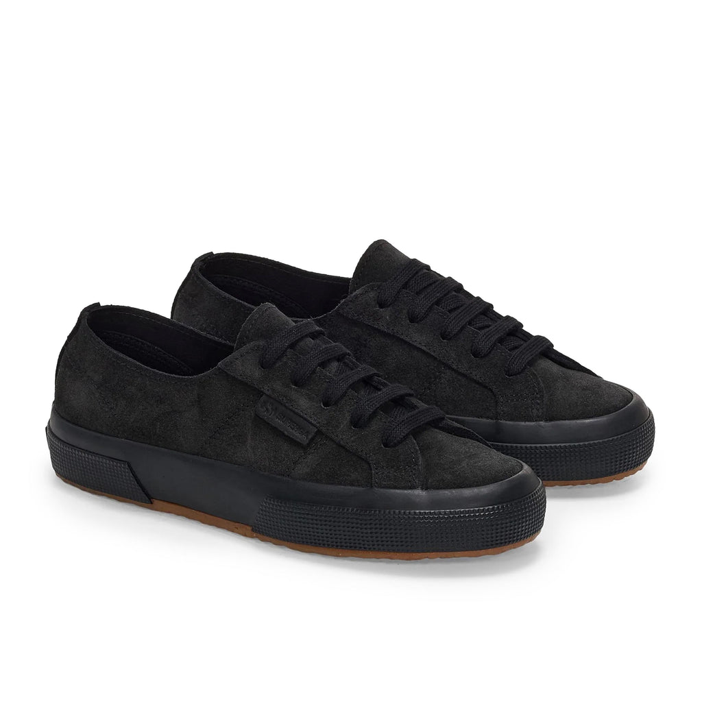 Zapatilla ante negro con cordón 2750SFO Superga