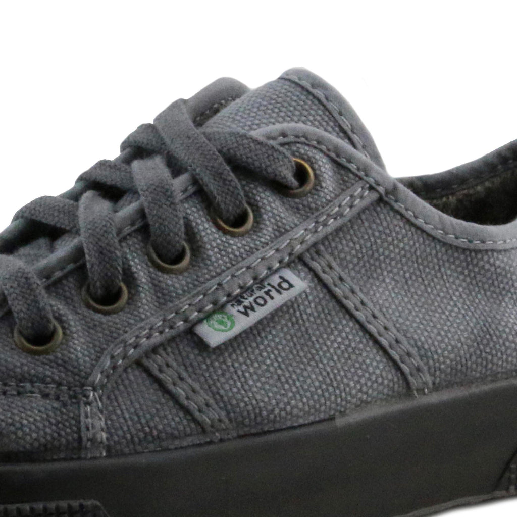 Zapatilla gris lavado con cordón 2901 Natural World - 2901-131-5.jpg