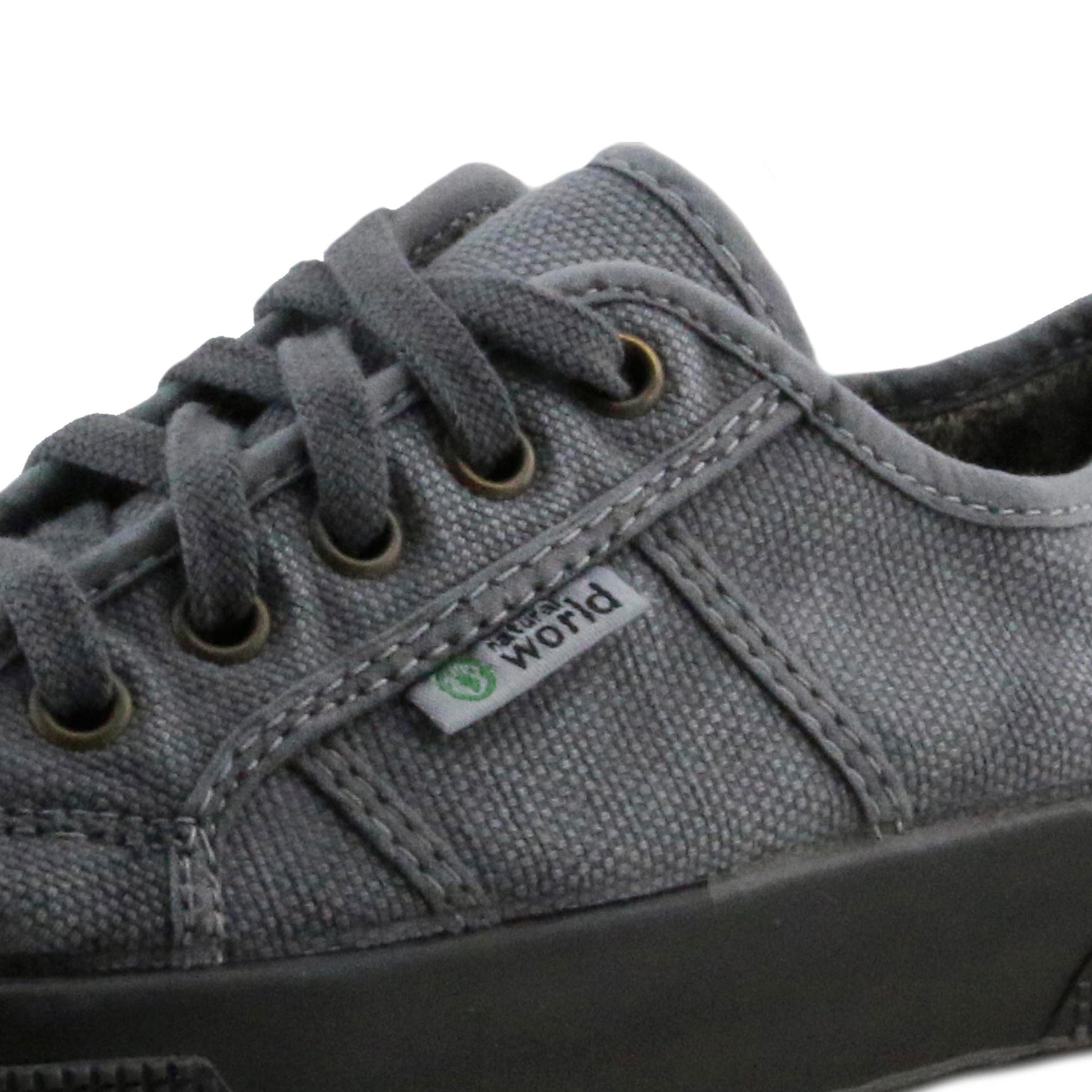 Zapatilla gris lavado con cordón 2901 Natural World - 2901-131-5.jpg