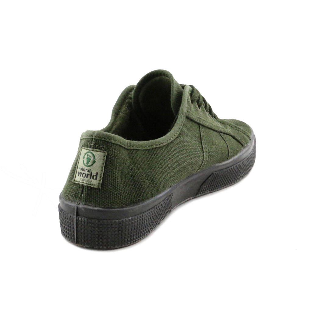 Zapatilla kaki lavado con cordón 2901 Natural World - 2901-187-3.jpg