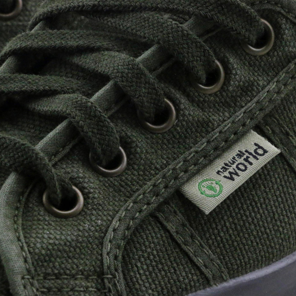 Zapatilla kaki lavado con cordón 2901 Natural World - 2901-187-6.jpg