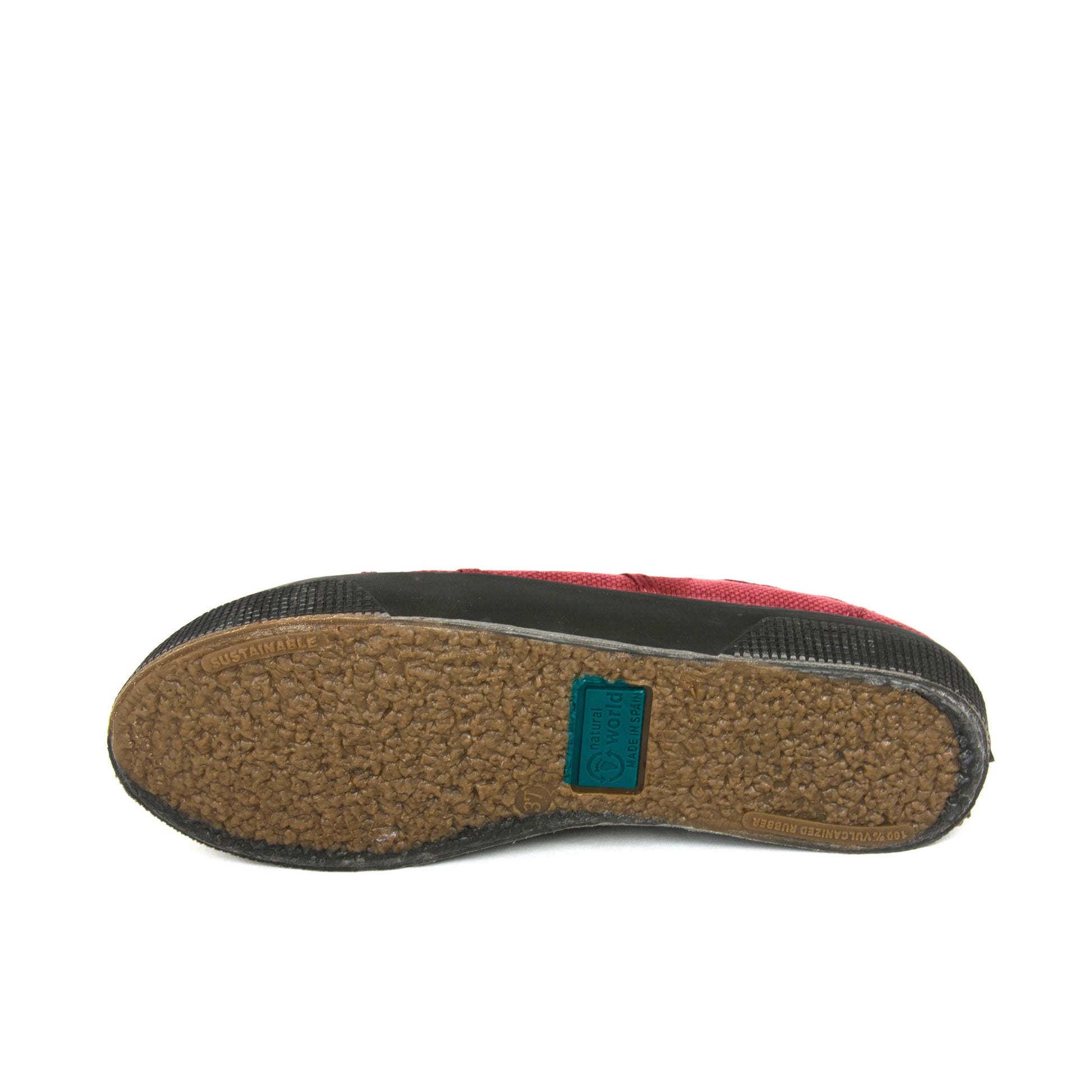 Zapatilla burdeos lavado con cordón 2901 Natural World - 2901-212-5.jpg