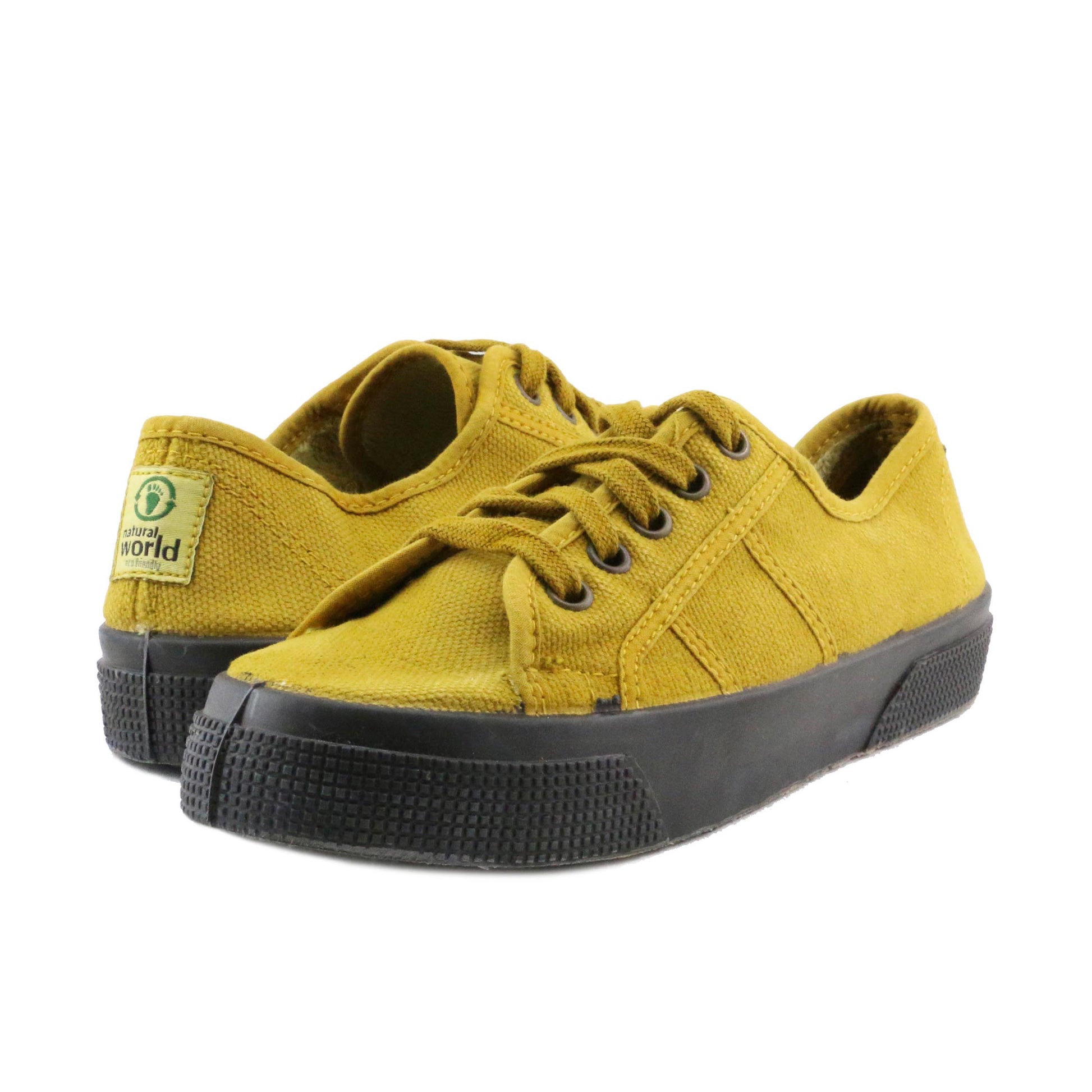 Zapatilla mostaza lavado con cordón 2901 Natural World - 2901-214-2.jpg