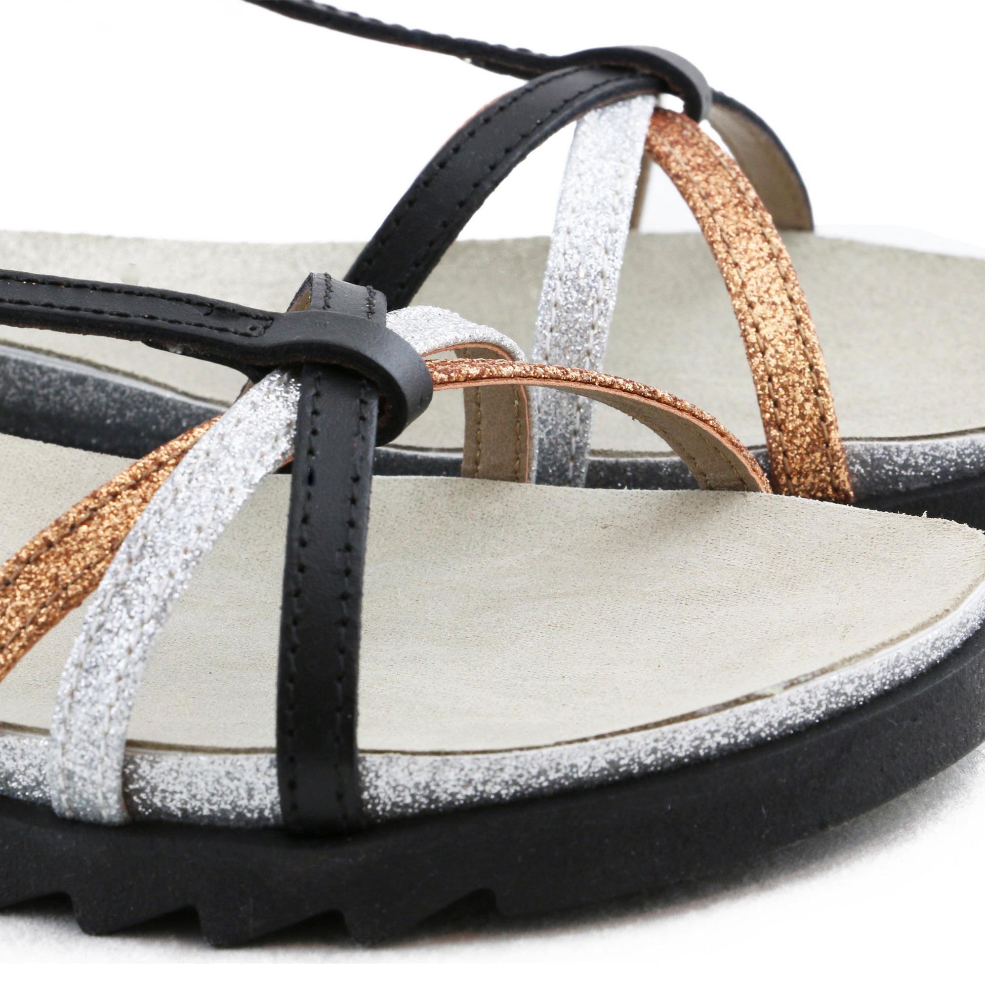 Sandalia plana negro con hebilla GH913 de Café Noir - GH913-20-5.jpg