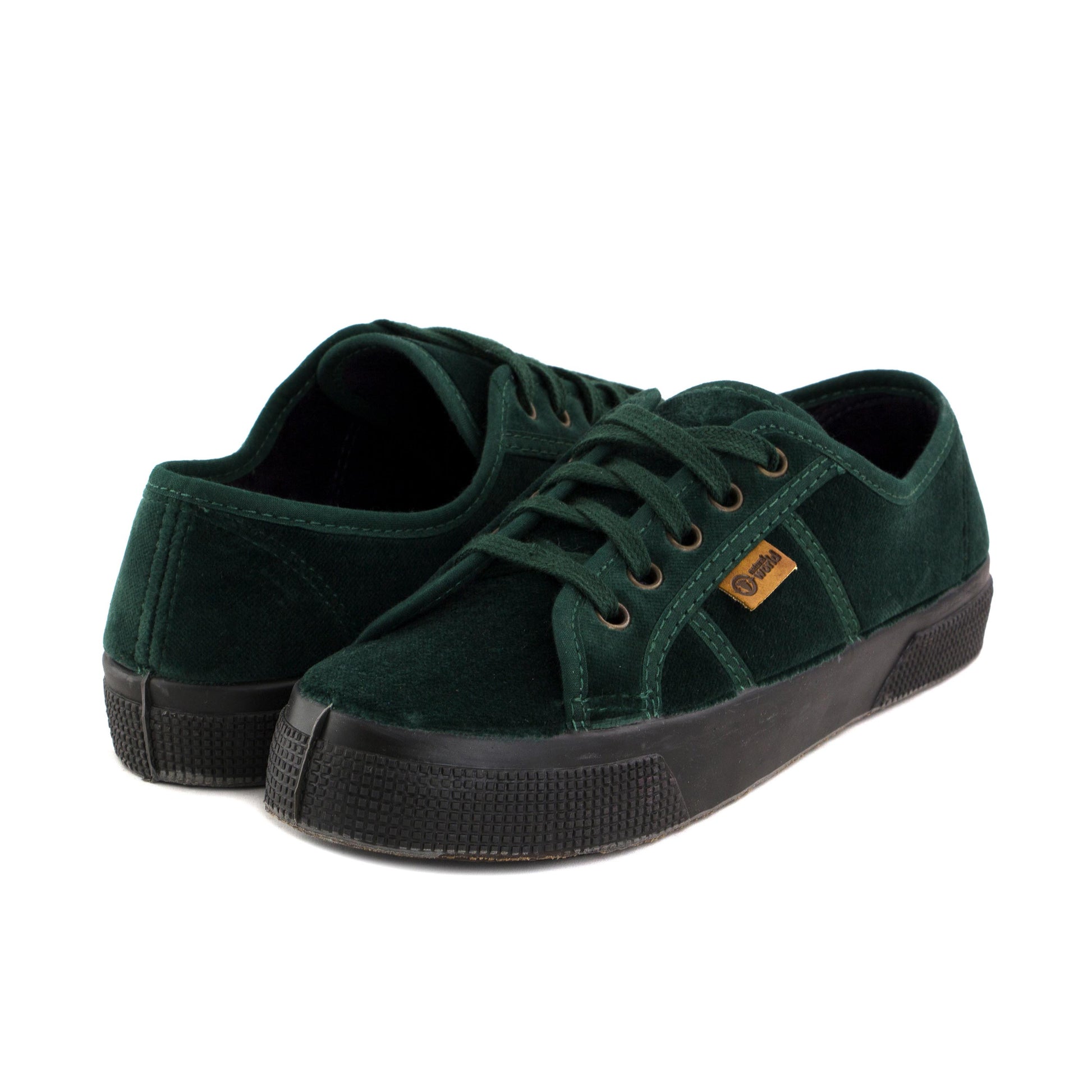 Zapatilla verde botella con cordón 2923 Natural World - 2923-14-2.jpg