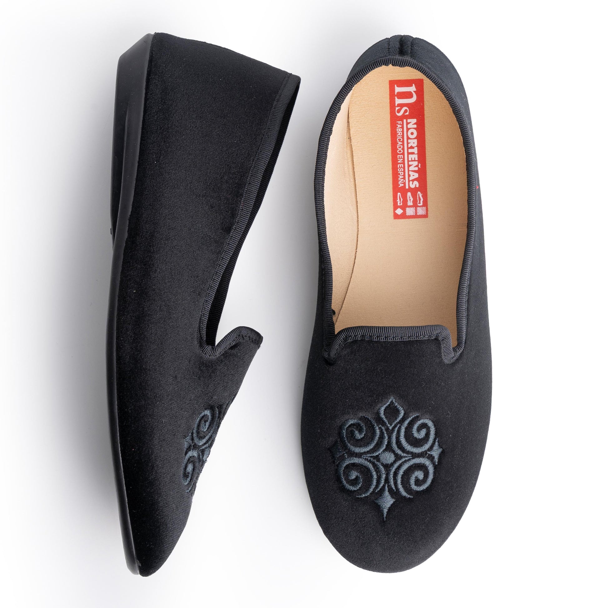 Zapatilla casa negro 298028 Norteñas