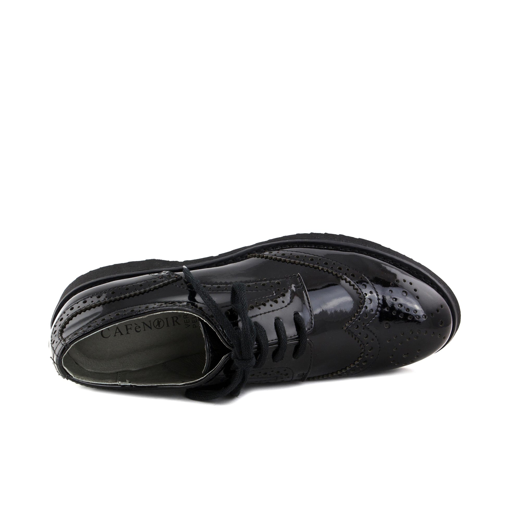 Blucher picado charol negro con cordón FG920 Café Noir - FG920-24-6.jpg