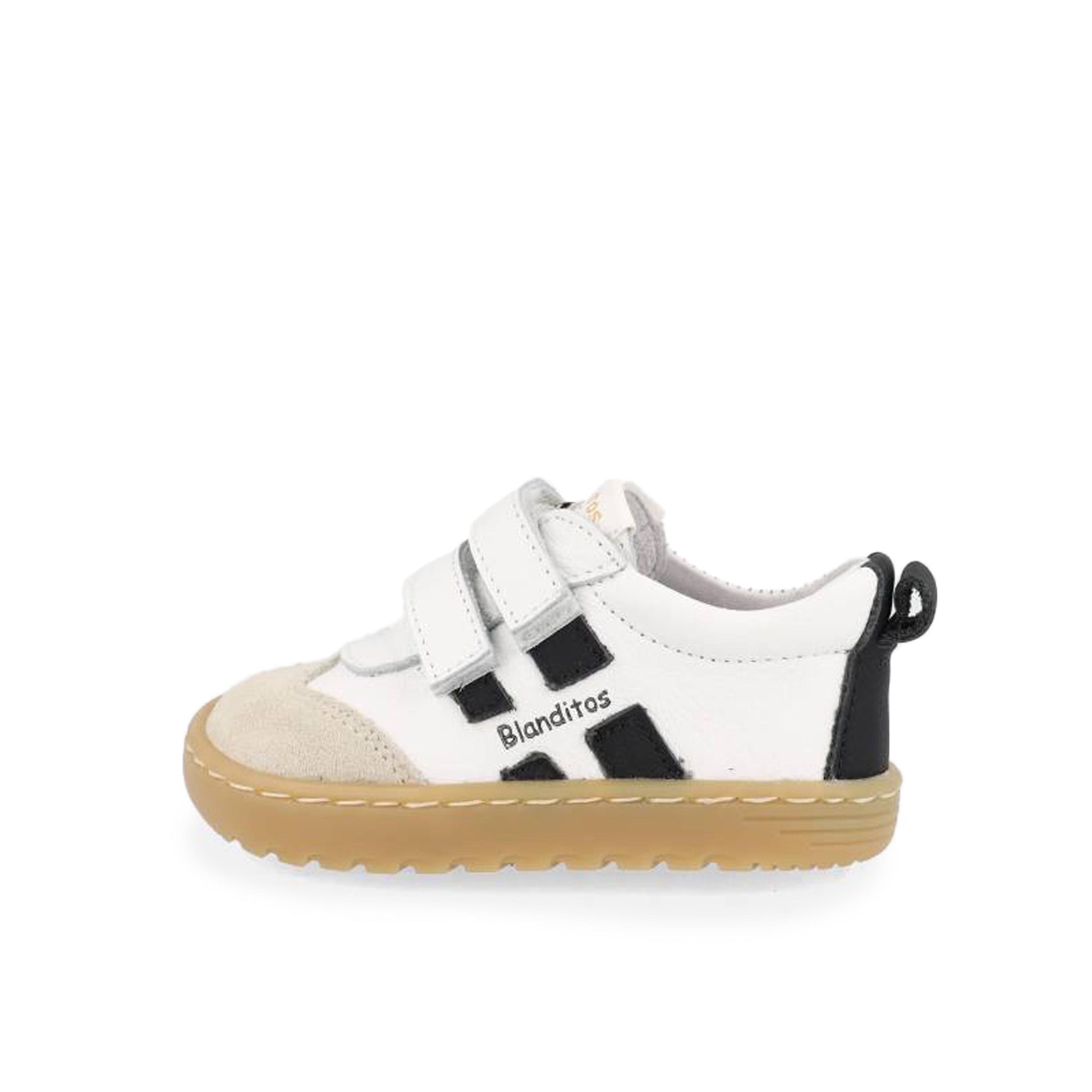 Deportiva barefoot blanco/negro con velcro LISBOA Blanditos - LISBOA-385-1.jpg