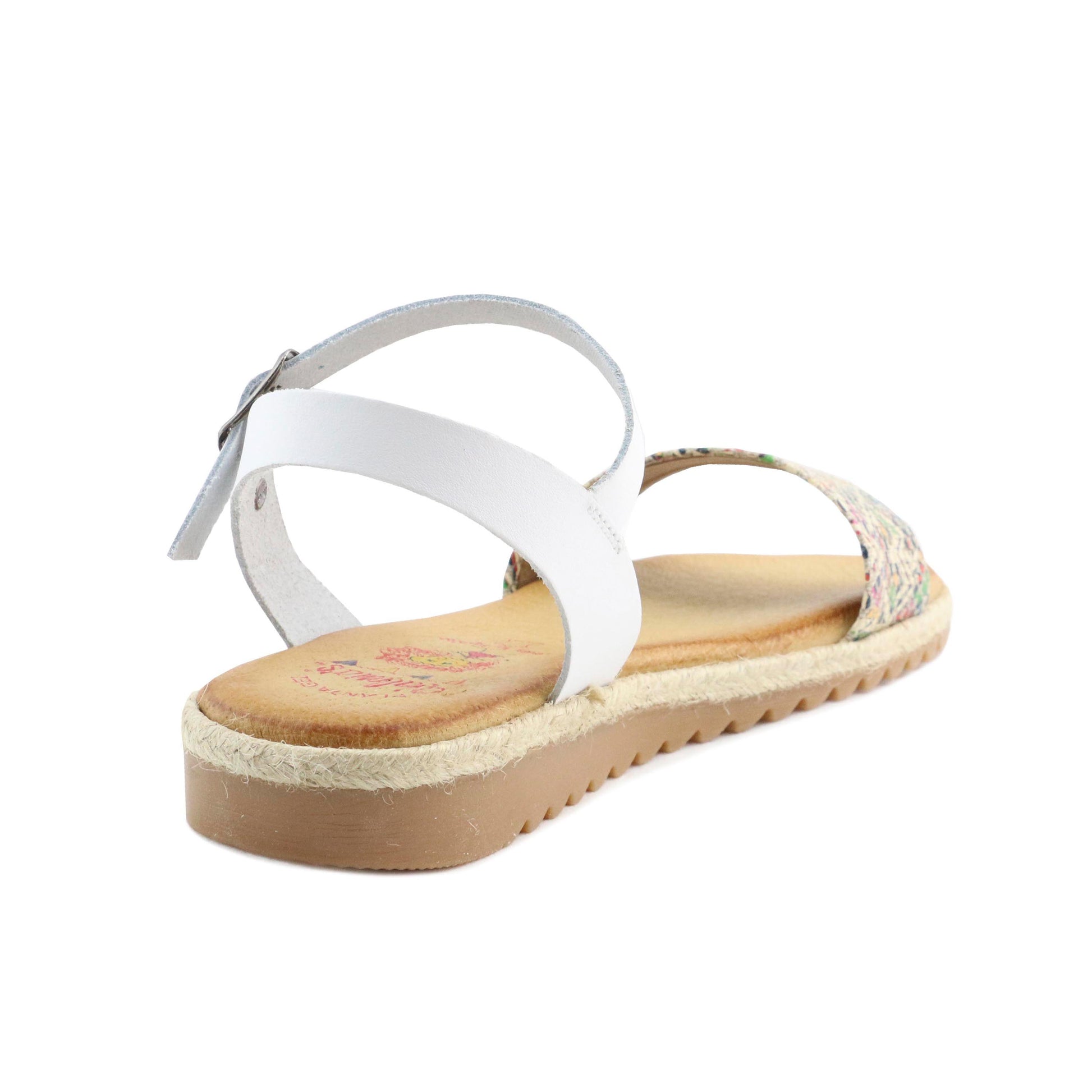 Sandalia plana blanco con hebilla 3416 de Jeromín - 3416-30-3.jpg