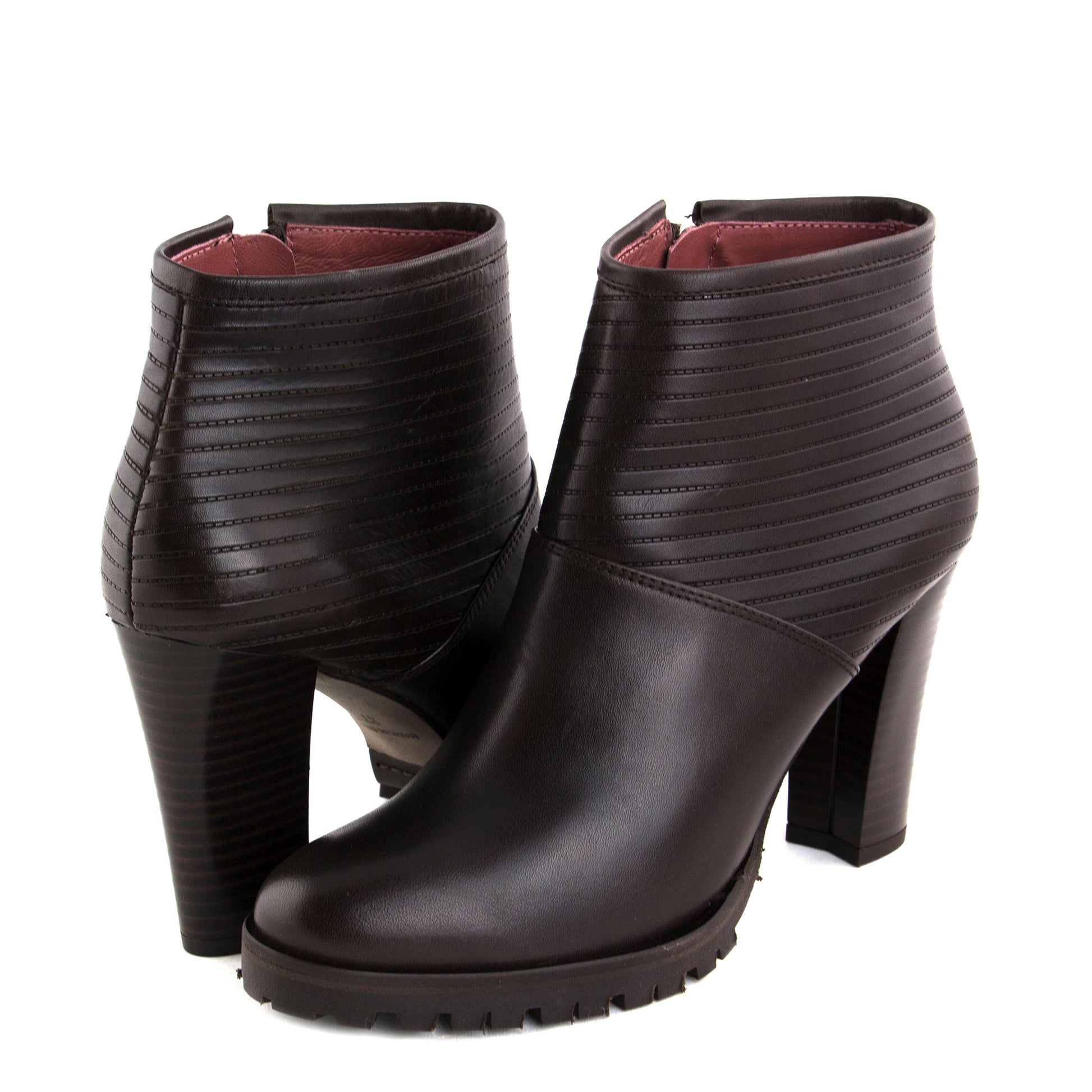 Botín con tacón marrón con cremallera 3363 de Joni - 3363-12-2.jpg