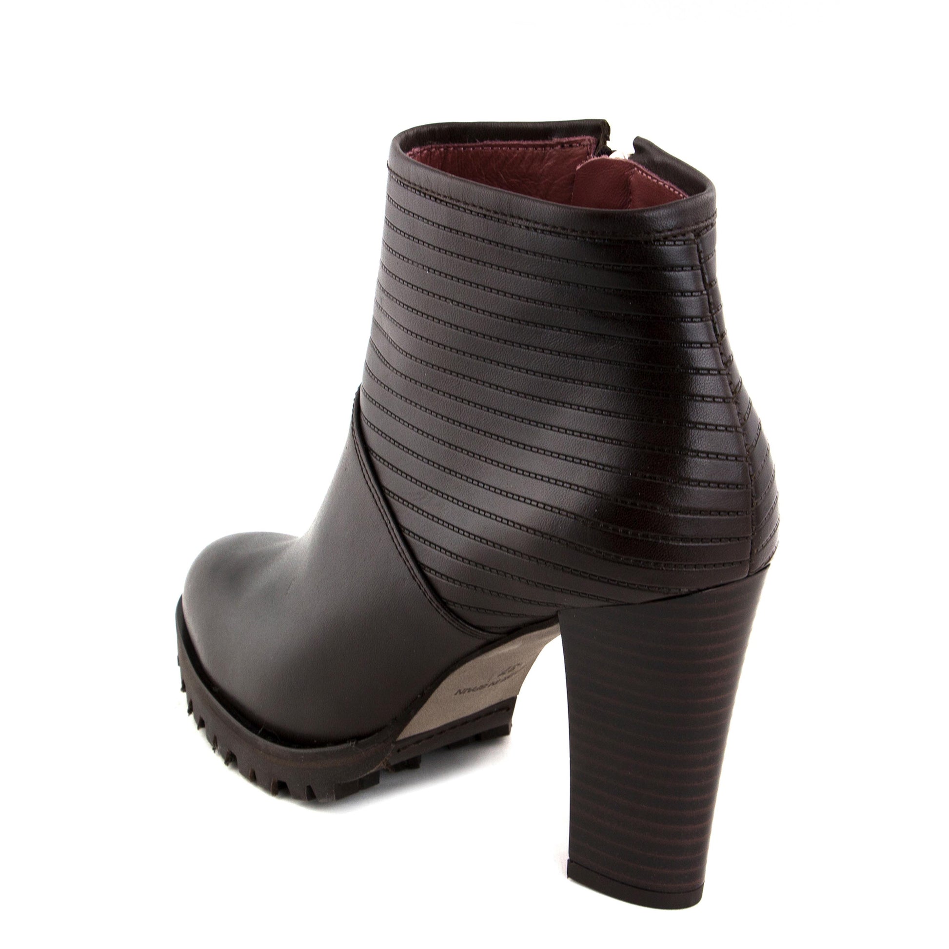 Botín con tacón marrón con cremallera 3363 de Joni - 3363-12-4.jpg