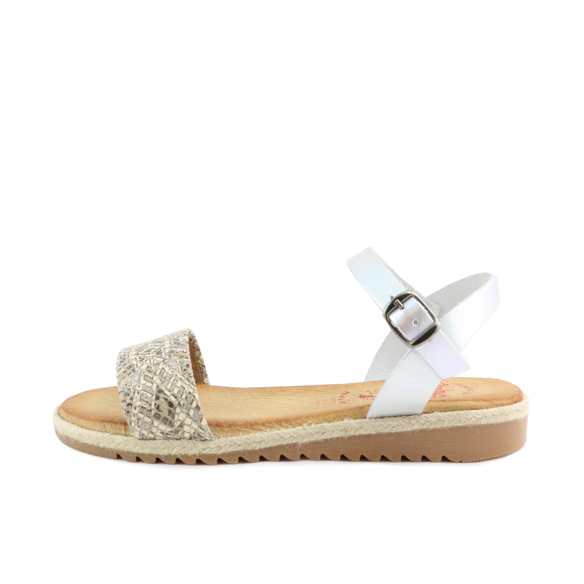 Sandalia plana plateado con hebilla 3416 de Jeromín - 3416-45-1.jpg