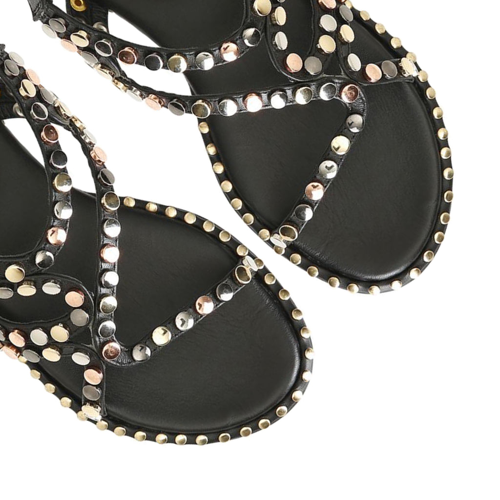 Sandalia plana negro con hebilla GF2102 de Café Noir - GF2102-20-6.jpg