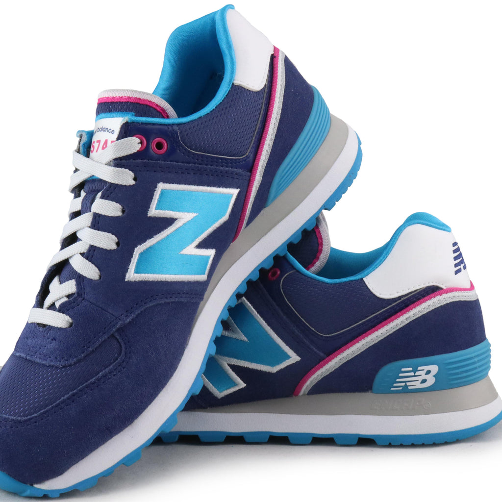 Deportiva azul con cordón WL574 de New Balance - WL574-7-6.jpg