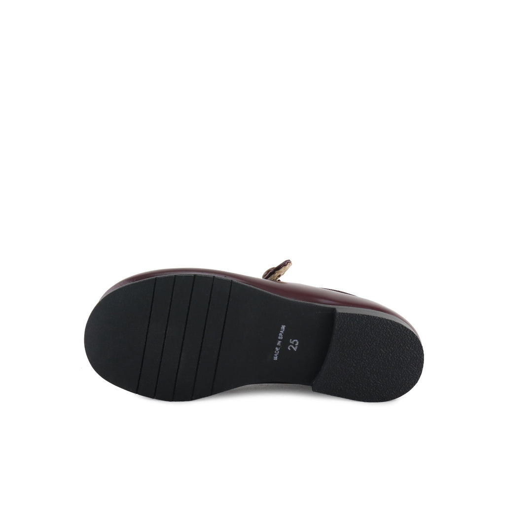 Mercedita flo burdeos oscuro con botón 3501 Jeromín - 3501-89-4.jpg