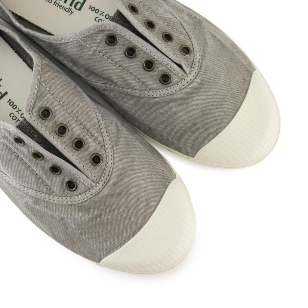 Zapatilla gris claro de elástico LONA3102 Natural World - LONA3102-349-6.jpg
