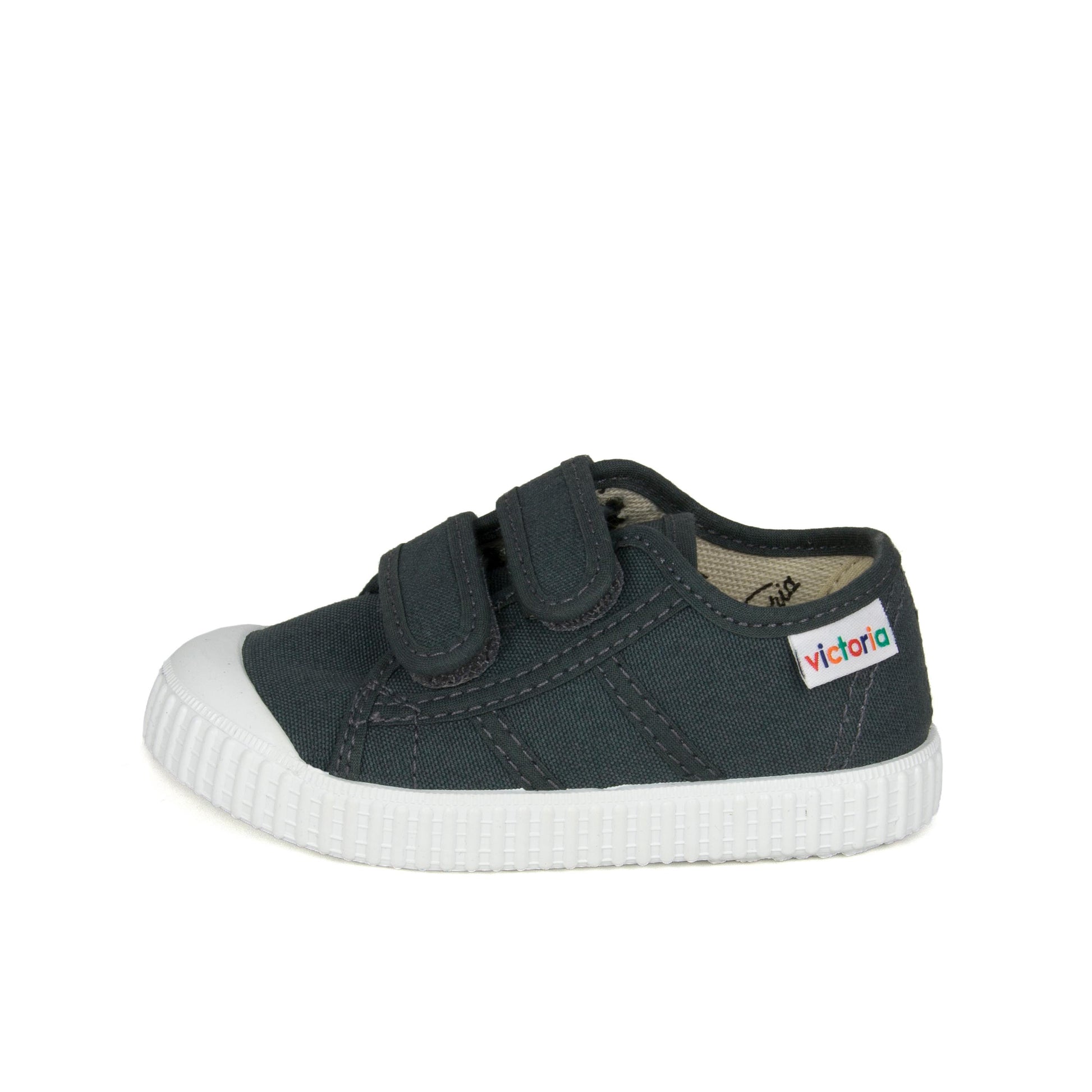 Zapatilla antracita con velcro 36606 de Victoria - 36606-160-1.jpg