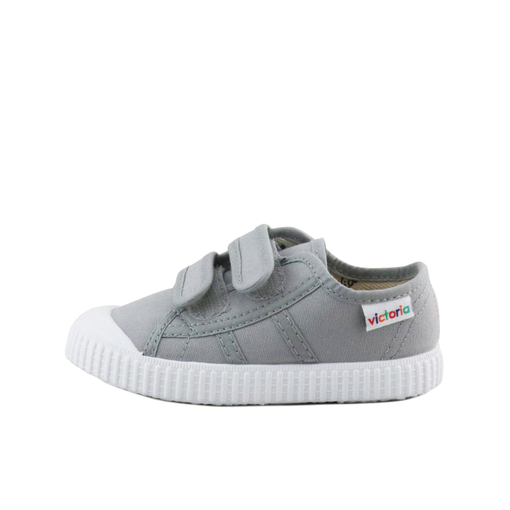 Zapatilla gris claro con velcro 36606 de Victoria - 36606-17-1.jpg