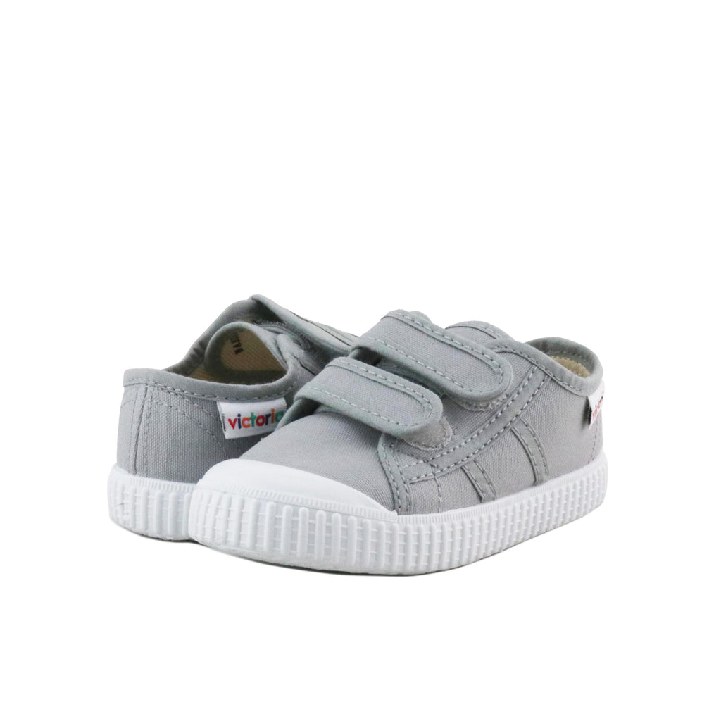 Zapatilla gris claro con velcro 36606 de Victoria - 36606-17-2.jpg