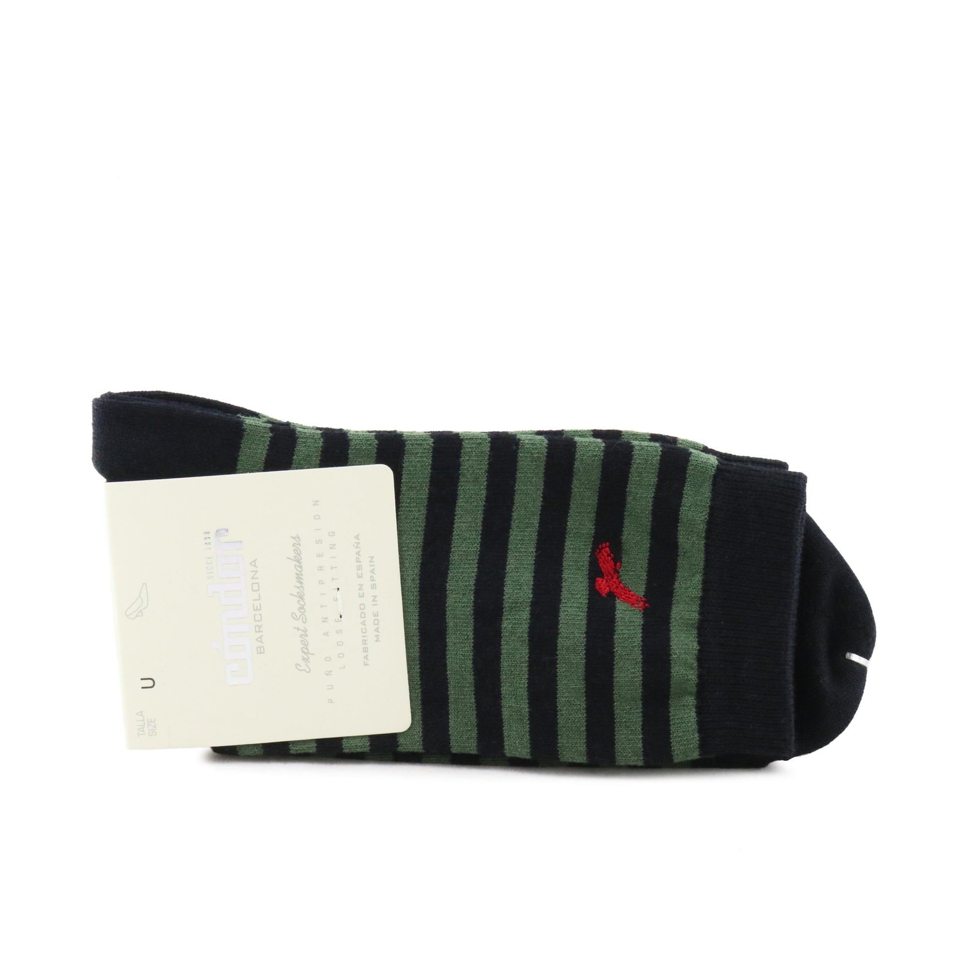 Calcetín corto negro/verde 38444 de Cóndor - 38444-304-1.jpg