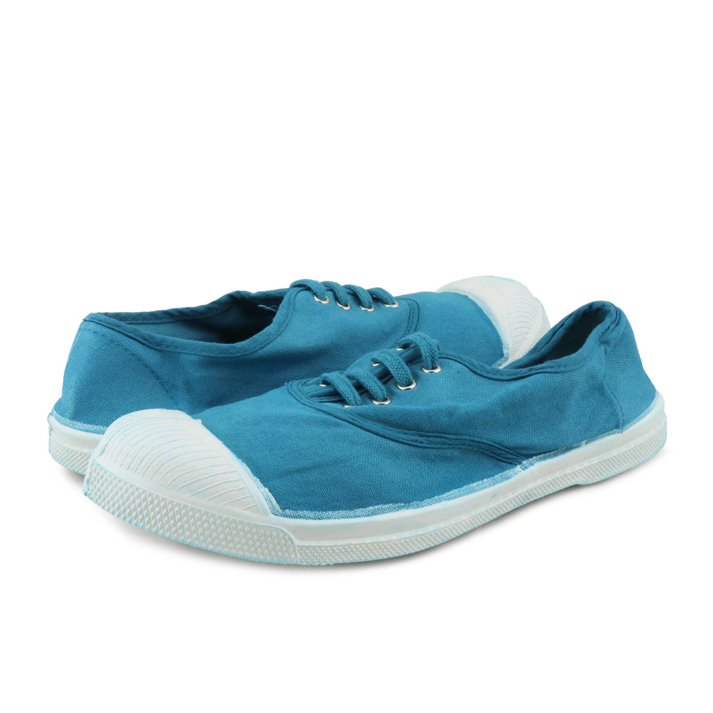 Zapatilla azul pavo con cordón 15004 de Bensimon - 15004-377-2.jpg