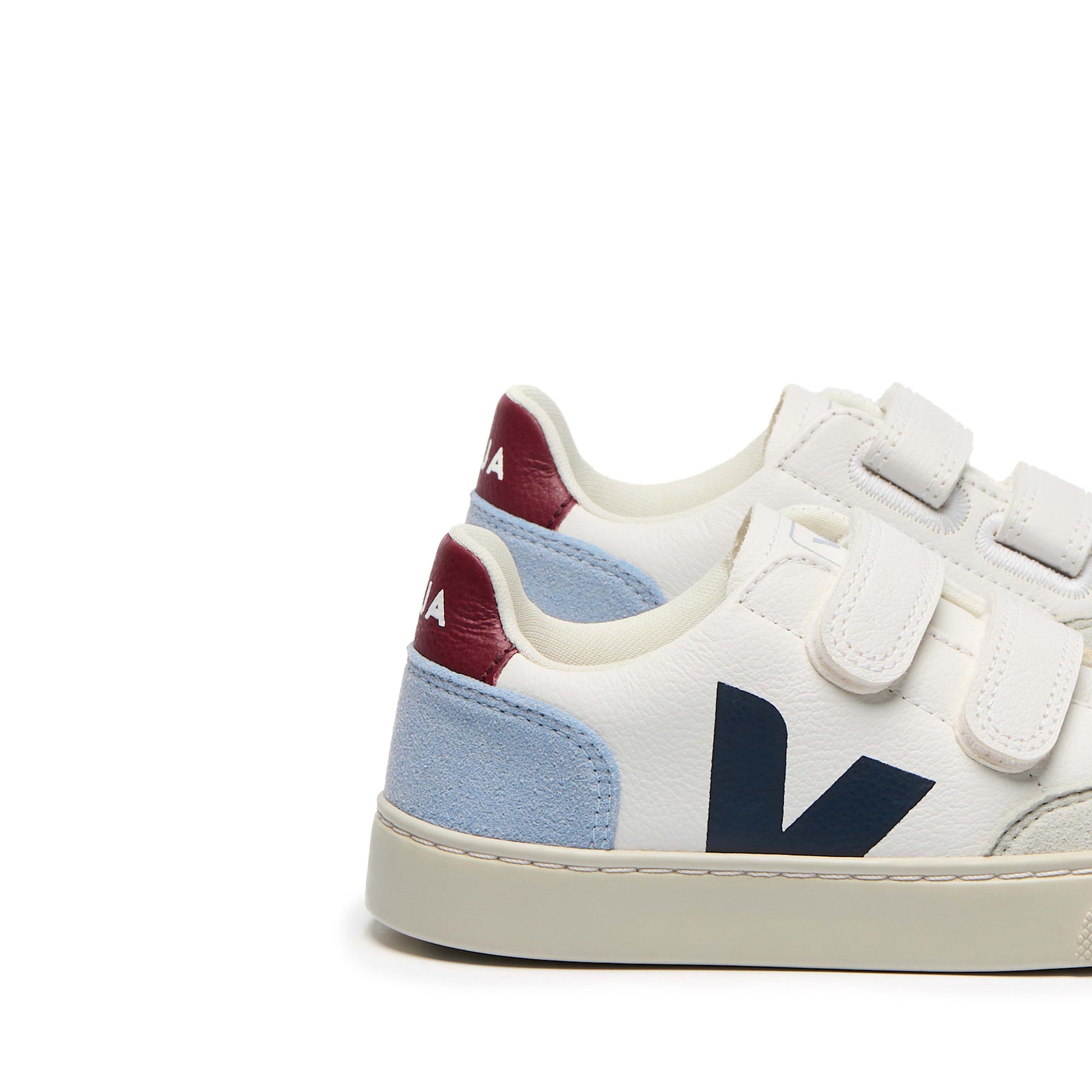 Deportiva blanco/azul/azulón con velcro V12VEL de Veja - V12VEL-586-6.jpg