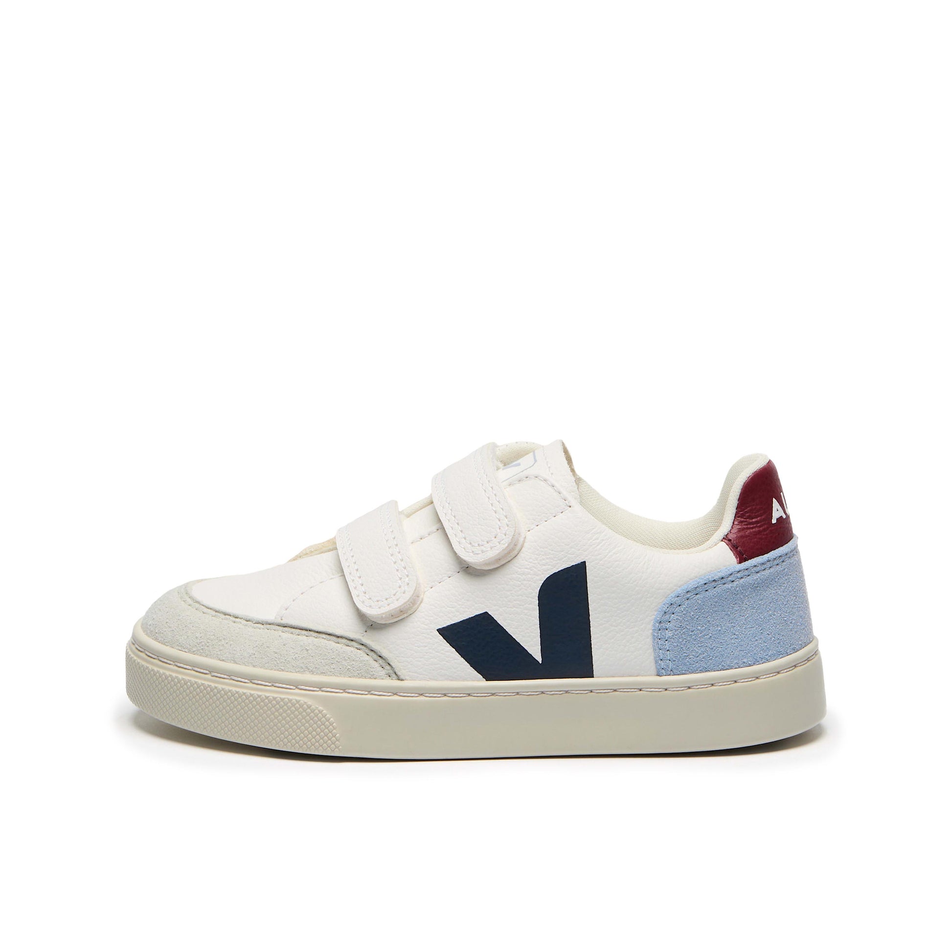 Deportiva blanco/azul/azulón con velcro V12VEL de Veja - V12VEL-586-1.jpg