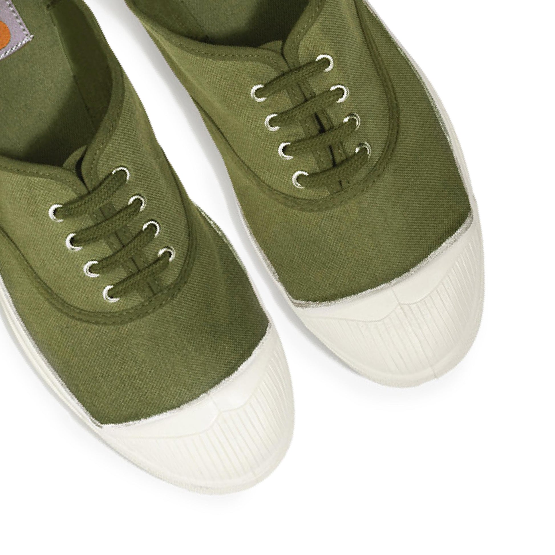 Zapatilla oliva claro con cordón 15004 Bensimon - 15004-594-6.jpg