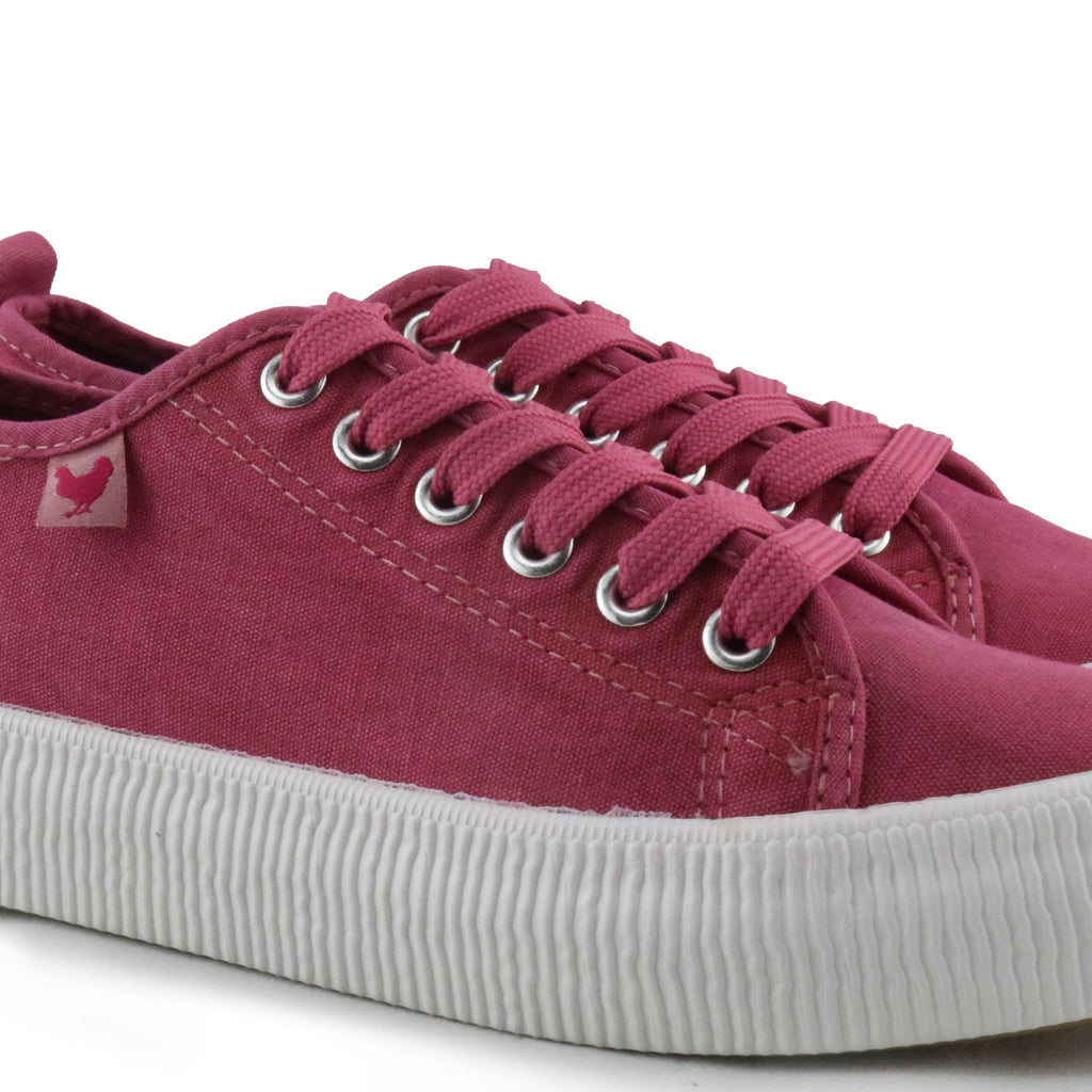 Zapatilla frambuesa con cordón 11UNO Walk in Pitas - 11UNO-107-5.jpg