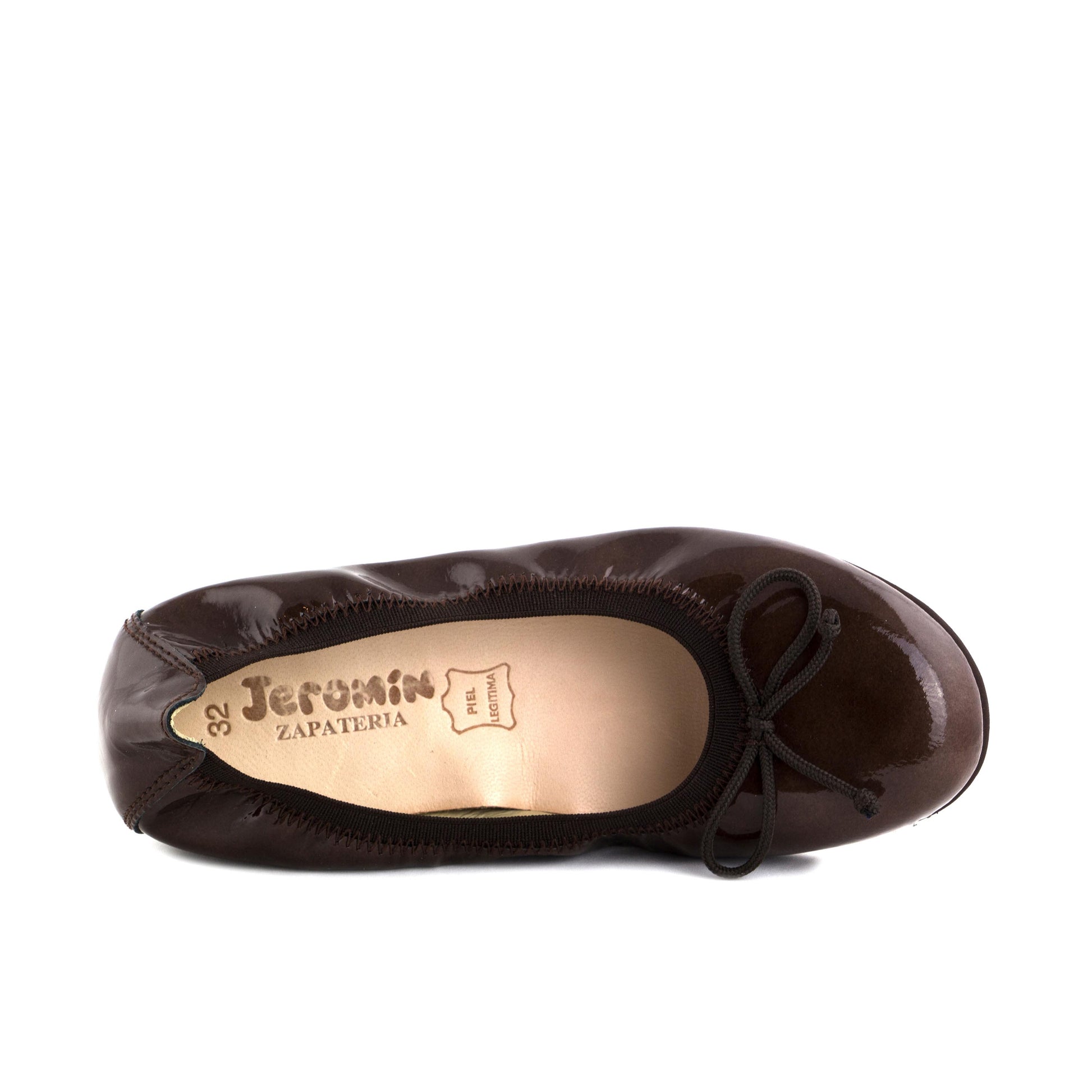 Bailarina charol marrón claro con lazo ROLL-CH Jeromín - ROLL-CH-157-6.jpg