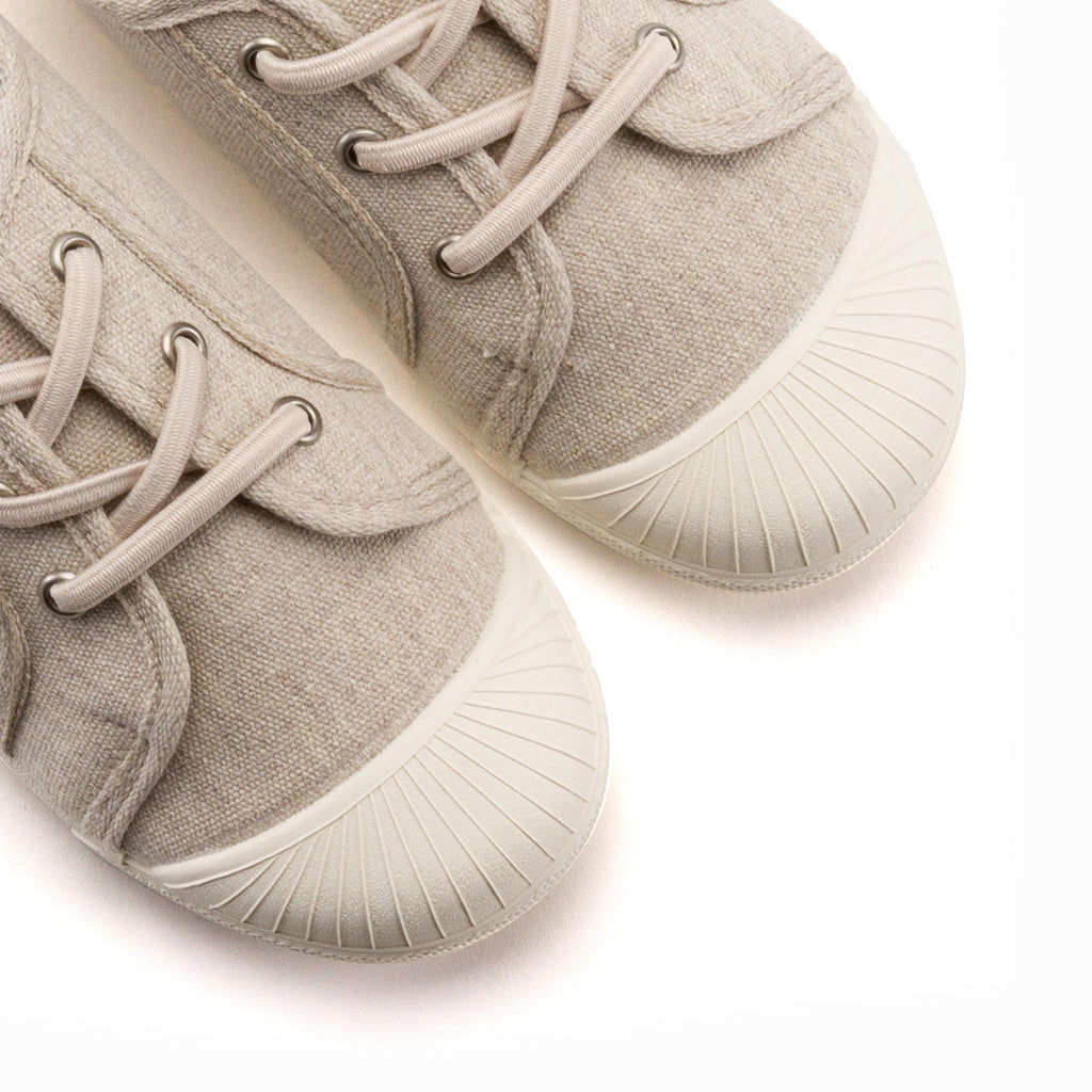 Zapatilla piedra con cordón y elástico 4011 Pepa&Cris - 4011-300-6.jpg
