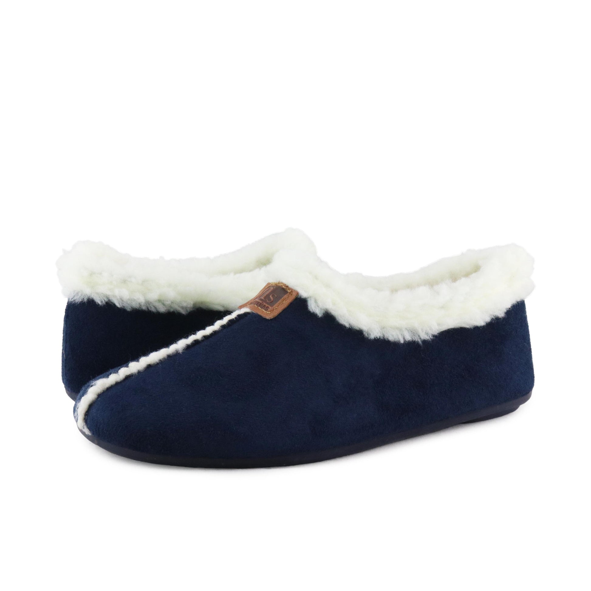 Zapatilla para casa cerrada azul 4134 de Norteñas - 4134-7-2.jpg