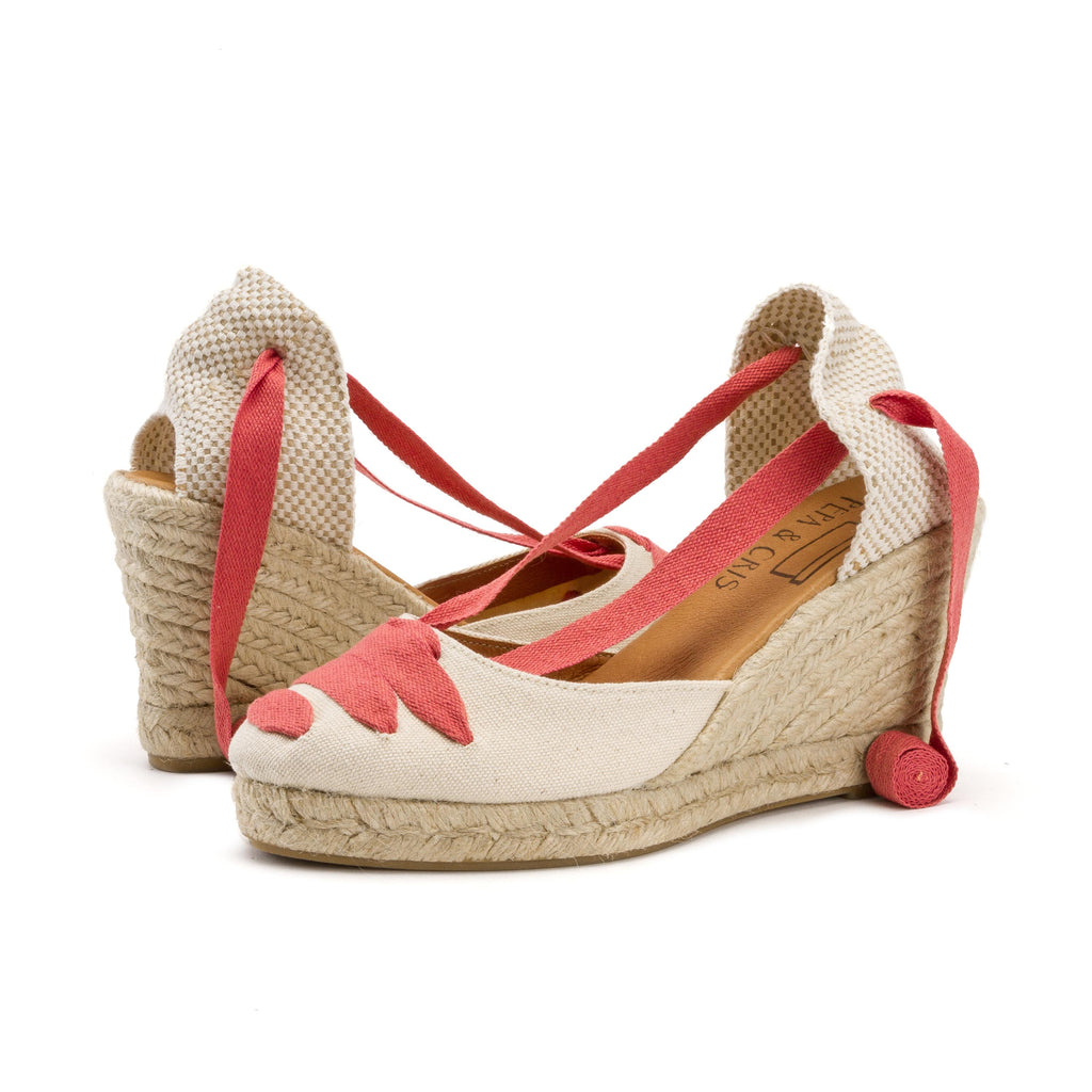 Cuña cerrada crudo/coral de cintas 41LONA Pepa&Cris - 41LONA-452-2.jpg