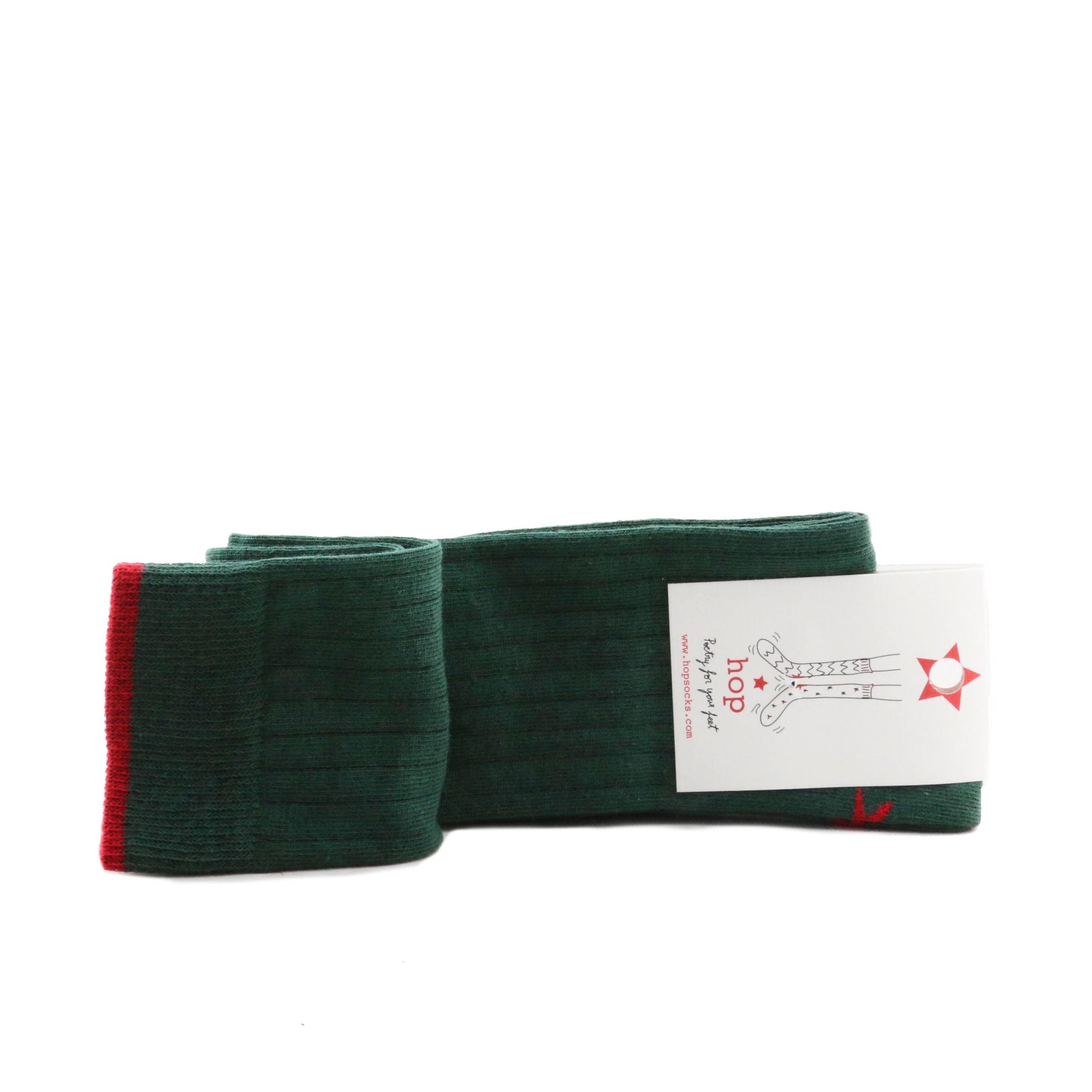 Calcetín alto verde CANALE de Hop socks - CANALE-14-2.jpg