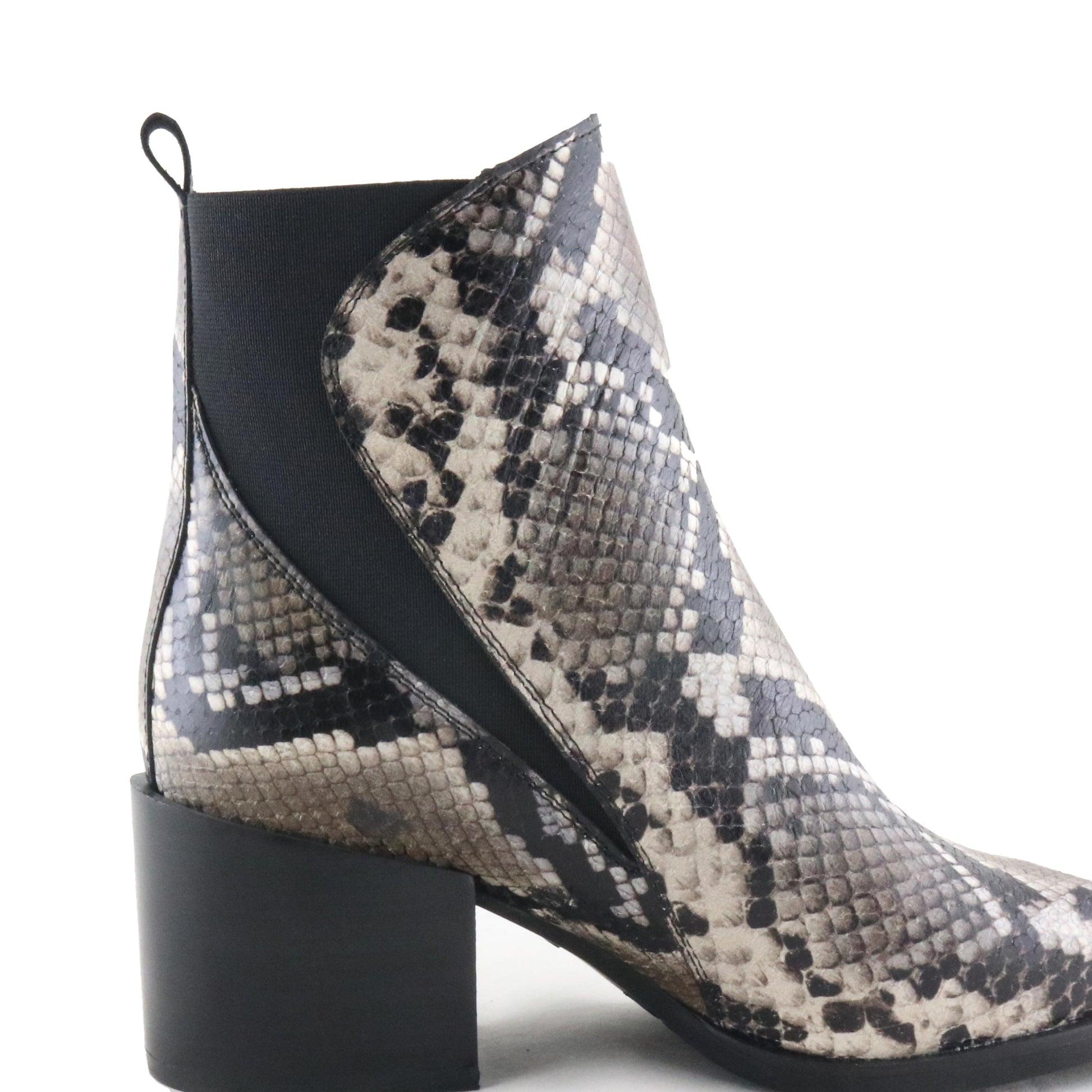 Botín con tacón negro/gris con elástico 4354 de Alpe - 4354-237-5.jpg