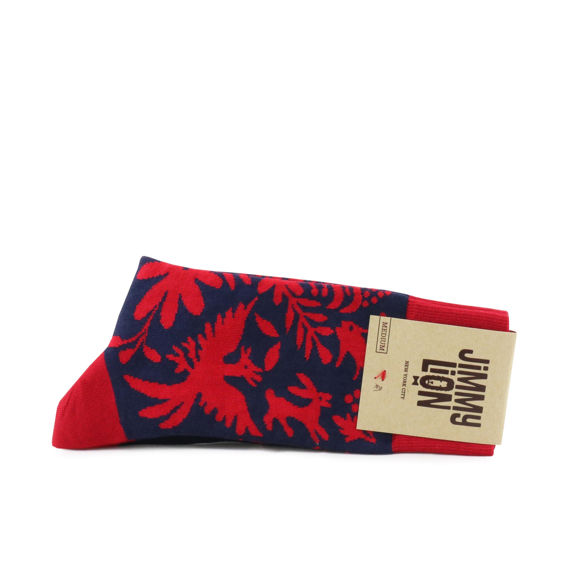 Calcetín corto azul/rojo OTOMI de Jimmy Lion - OTOMI-386-2.jpg