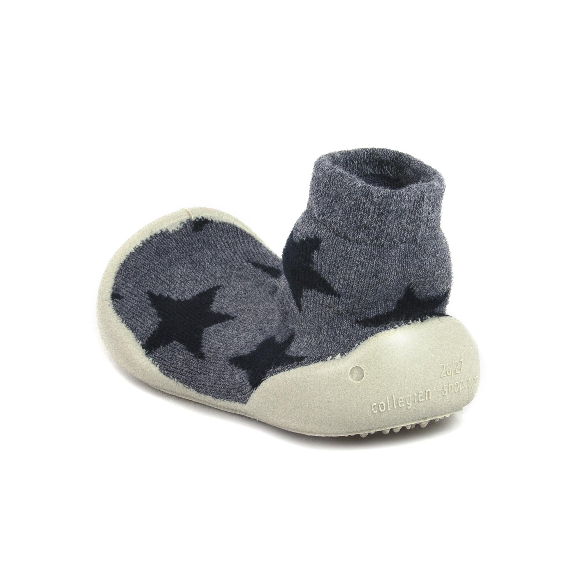 Zapatilla para casa cerrada negro/gris 4418B Collégien - 4418B-16-4.jpg