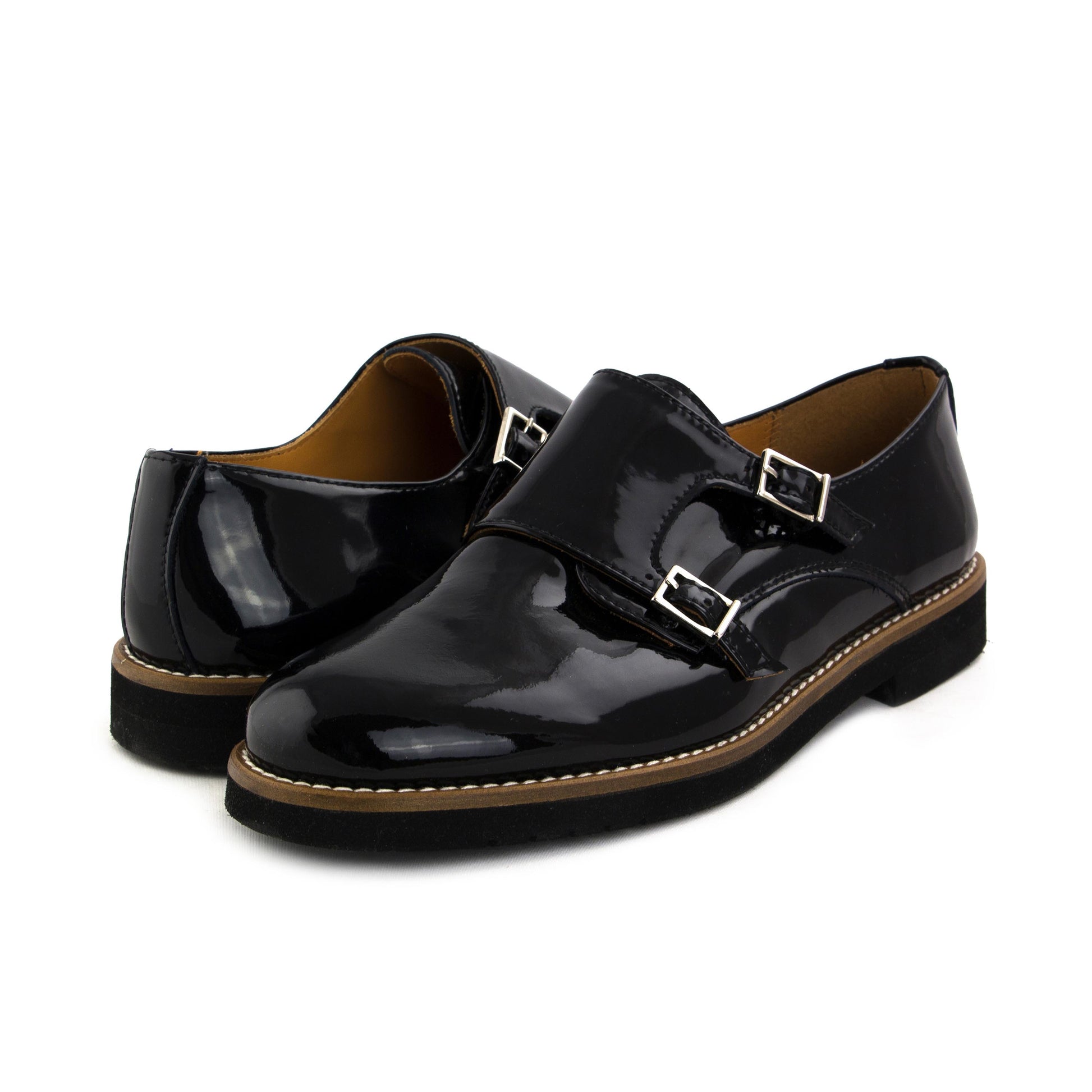 Blucher liso elegante charol negro con hebilla 4419P Eli - 4419P-24-2.jpg