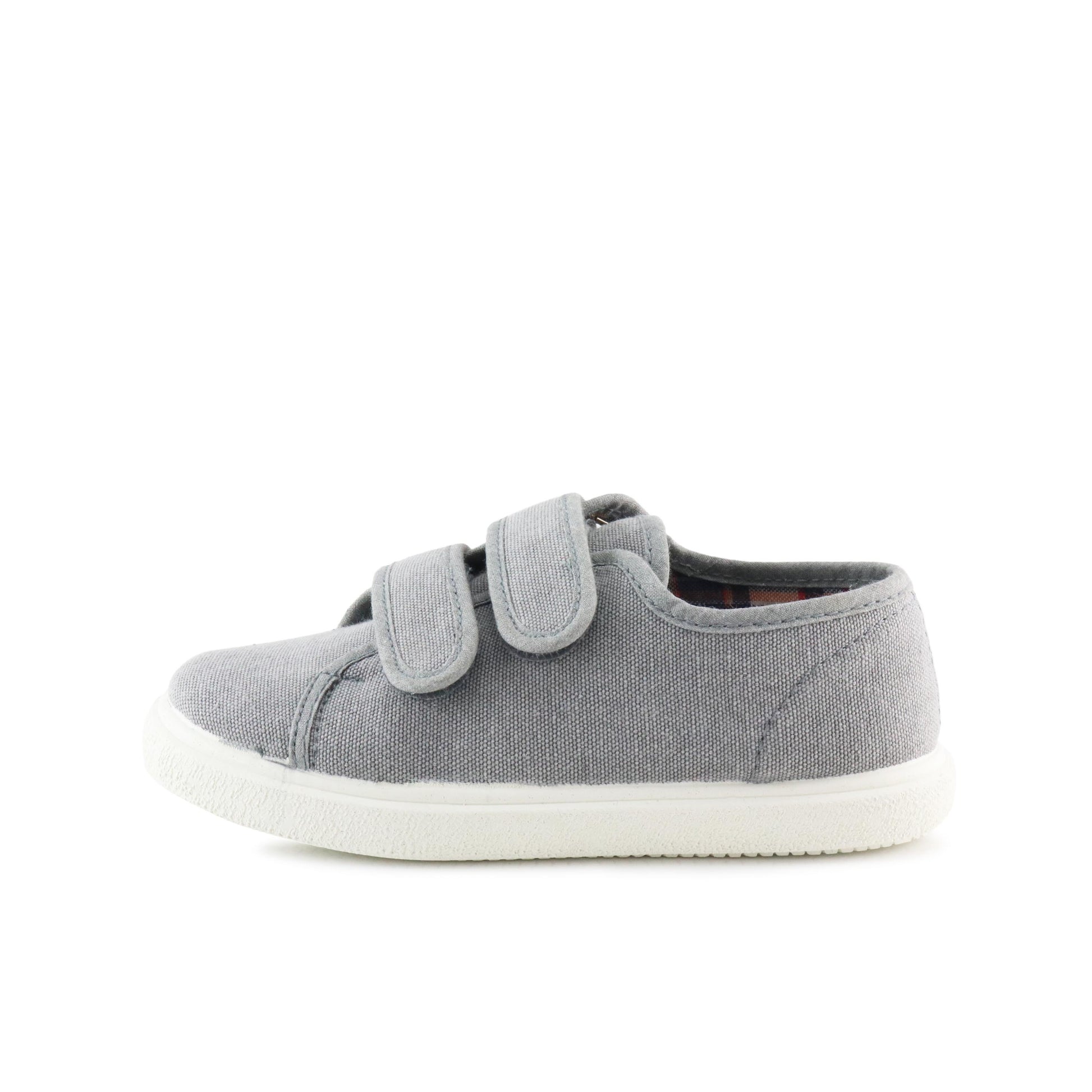 Zapatilla casual gris con velcro 445 de Vulladi - 445-16-1.jpg