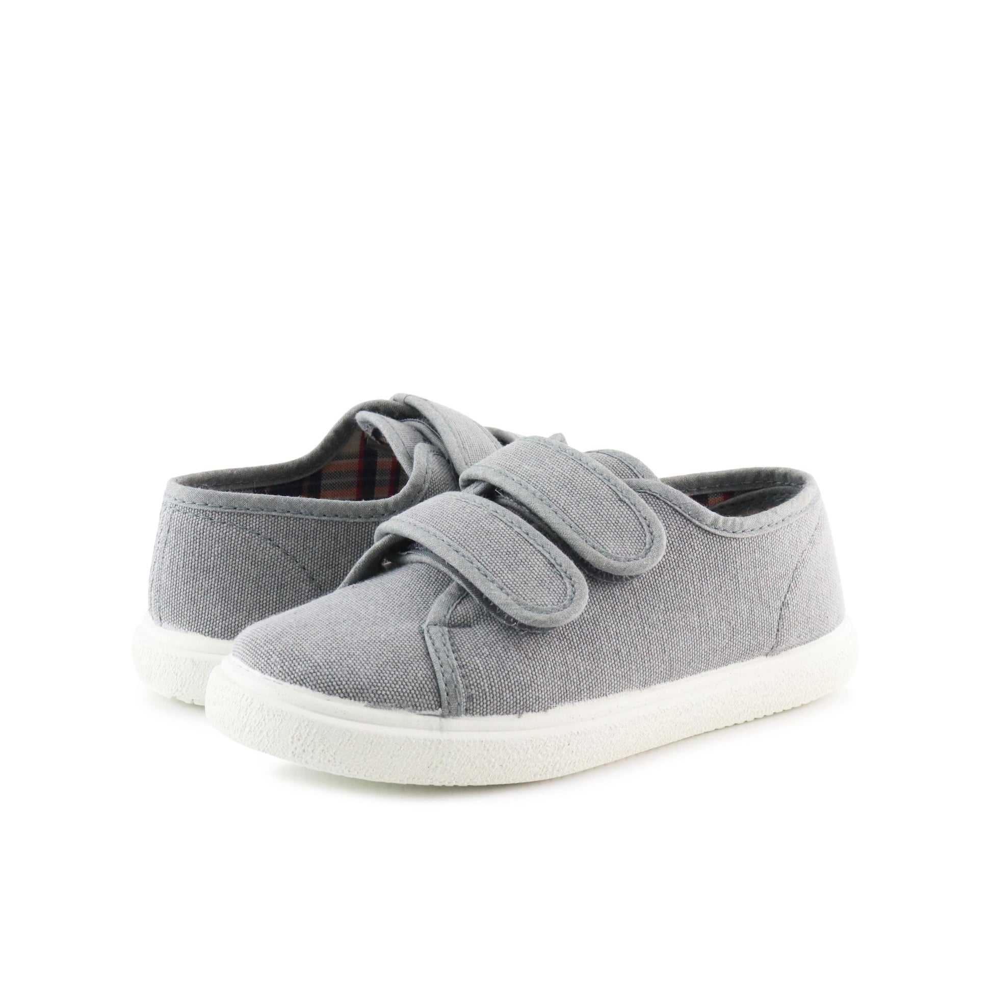 Zapatilla casual gris con velcro 445 de Vulladi - 445-16-2.jpg