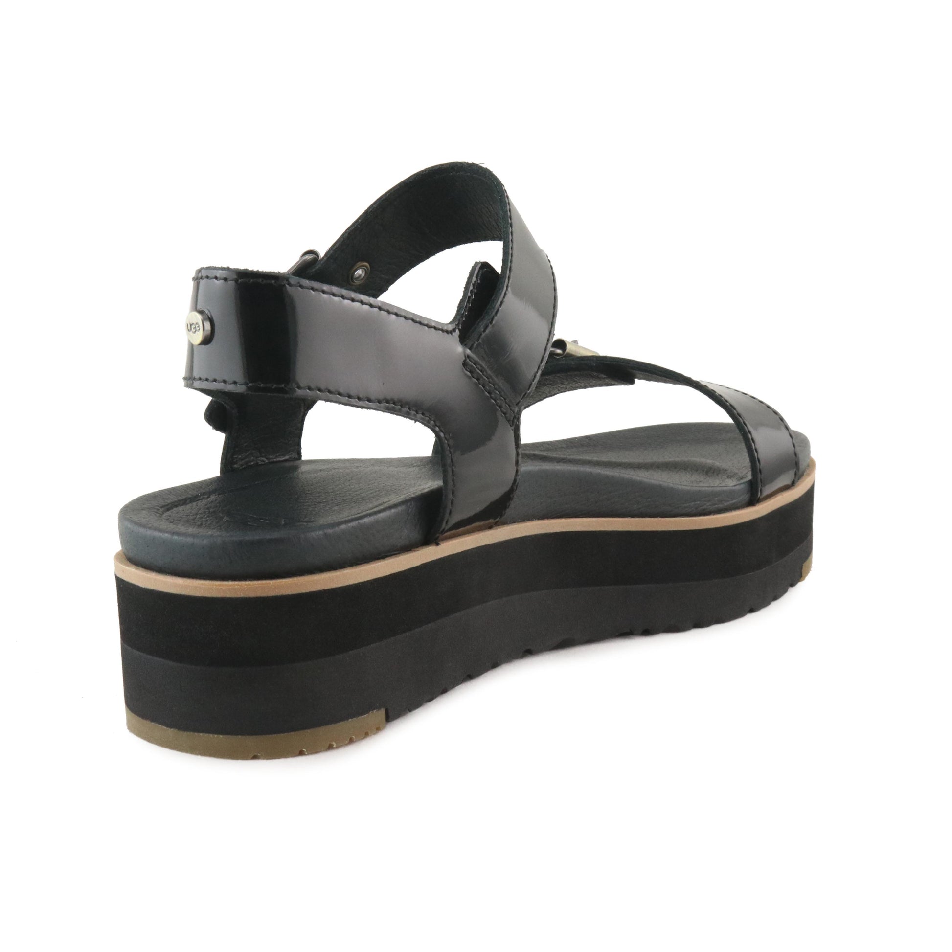 Sandalia de plataforma charol negro con hebilla ANGIE UGG - ANGIE-24-3.jpg