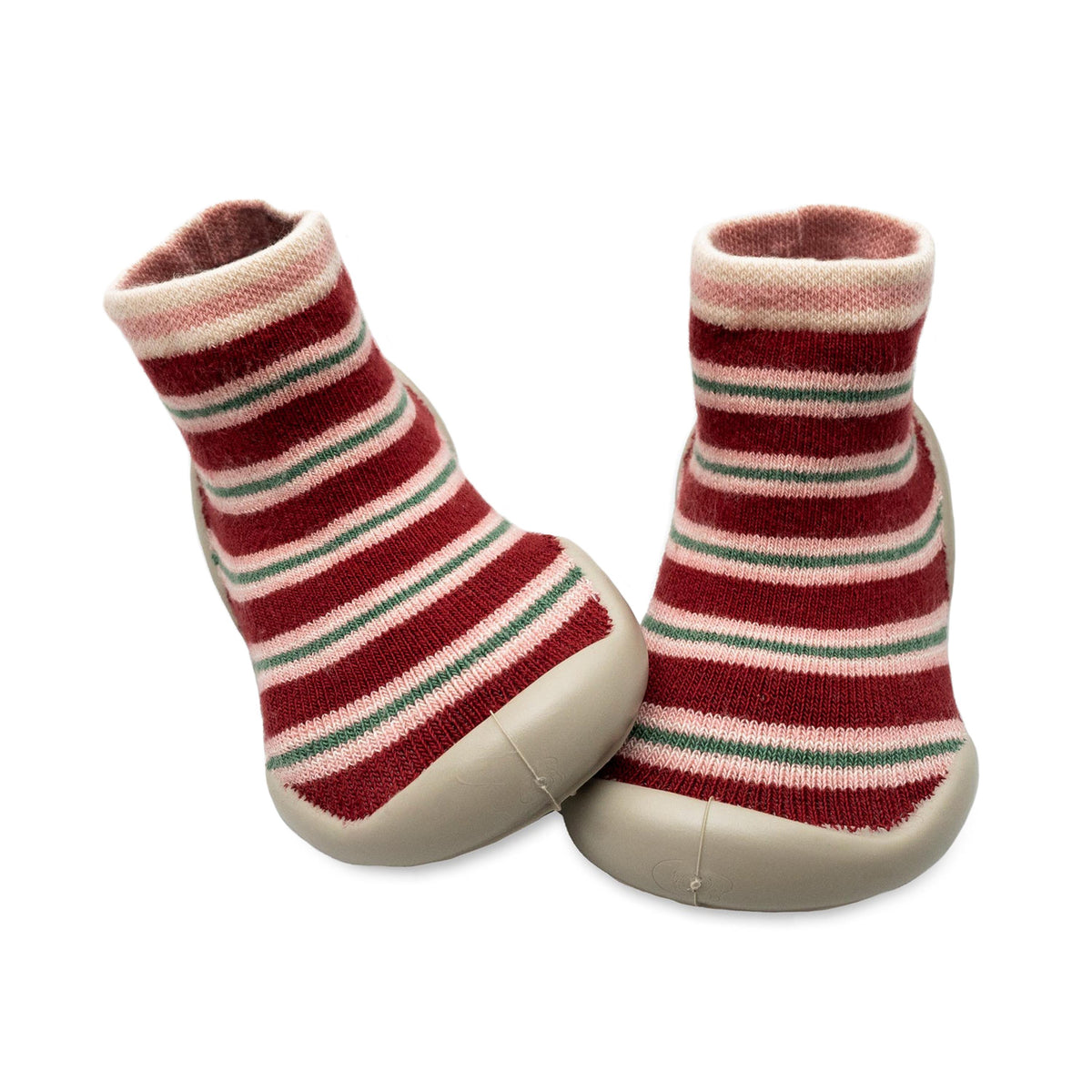 Zapatilla casa burdeos/verde/rosa 456F Collégien