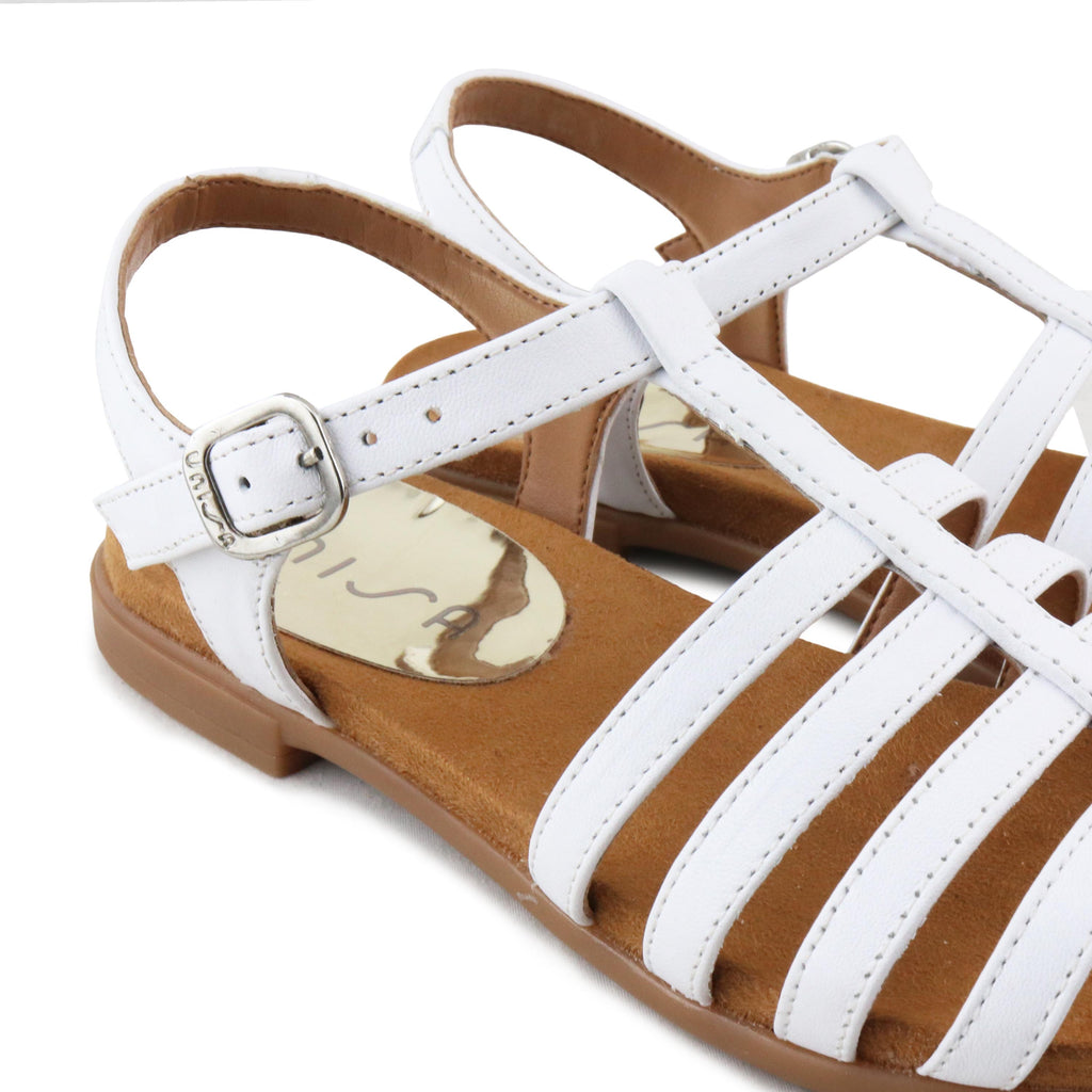 Sandalia plana blanco con hebilla LOKE de Unisa - LOKE-30-5.jpg