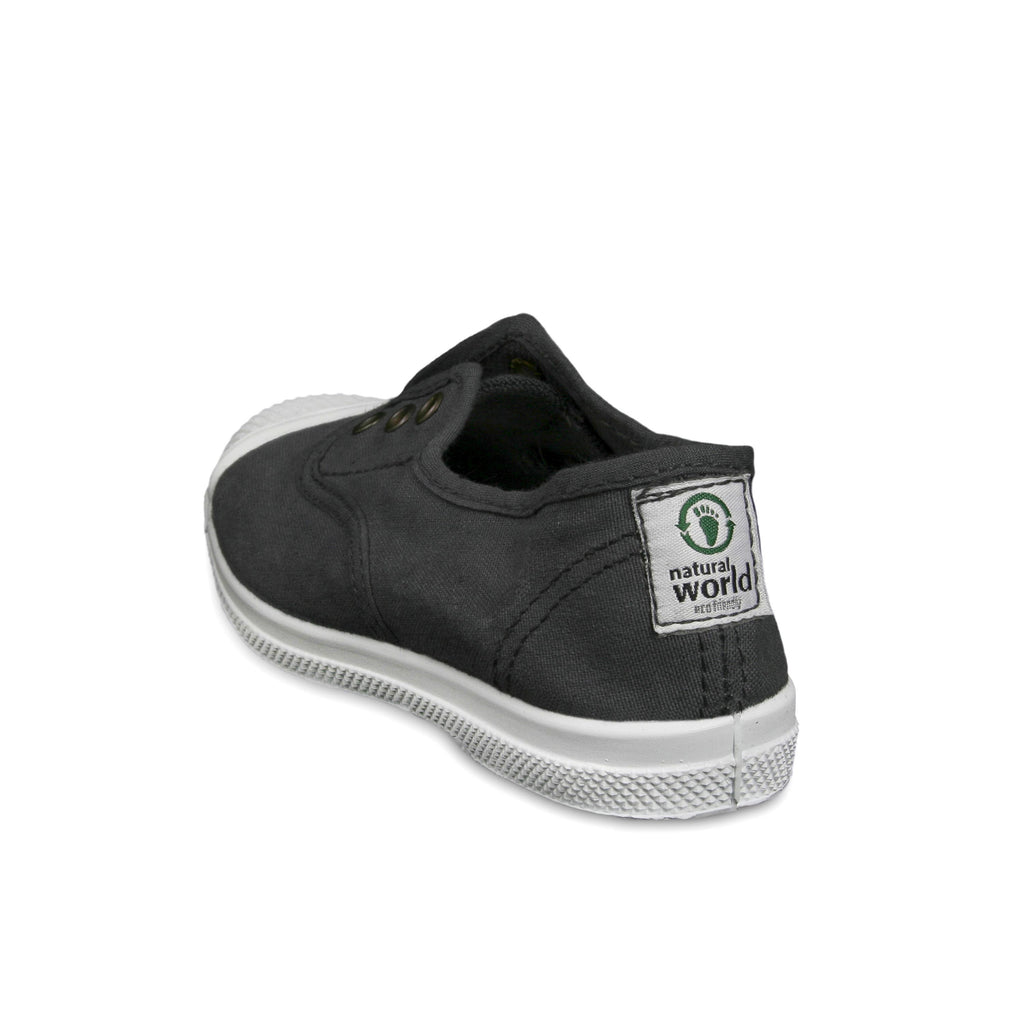 Zapatilla antracita con elástico LONA470 Natural World - LONA470-160-4.jpg