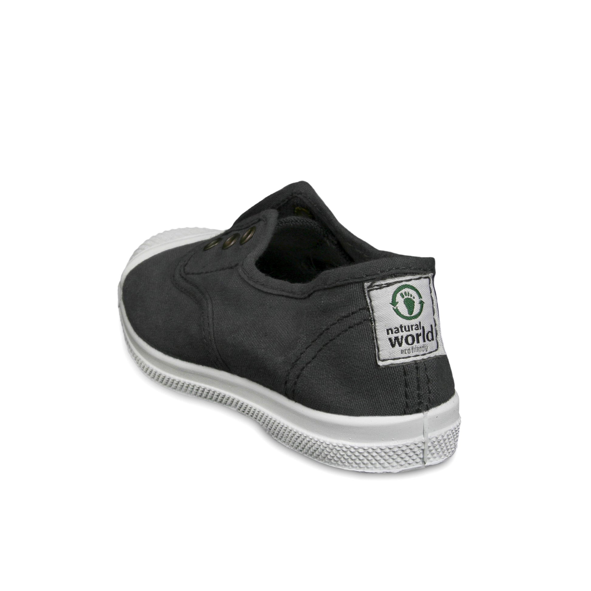 Zapatilla antracita con elástico LONA470 Natural World - LONA470-160-4.jpg