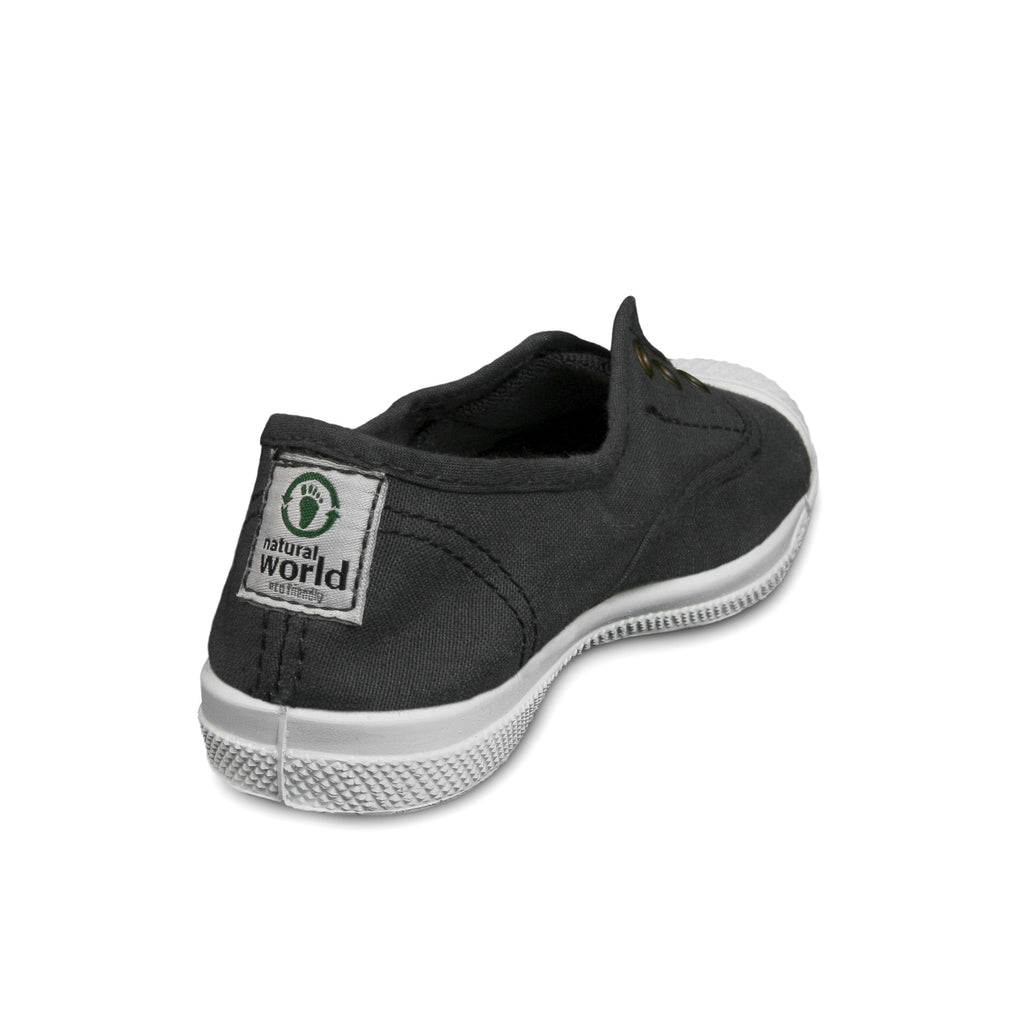 Zapatilla antracita con elástico LONA470 Natural World - LONA470-160-3.jpg