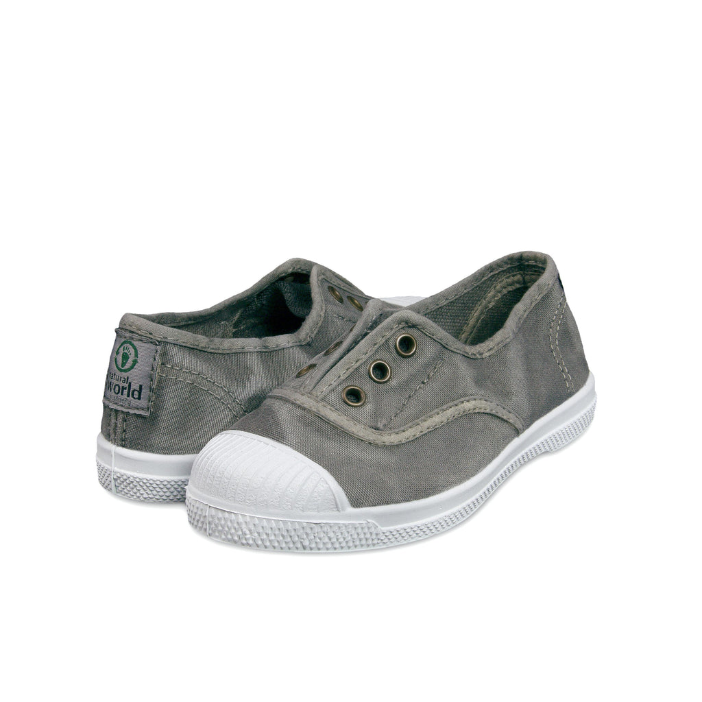 Zapatilla gris lavado con elástico LONA470 Natural World - LONA470-131-2.jpg